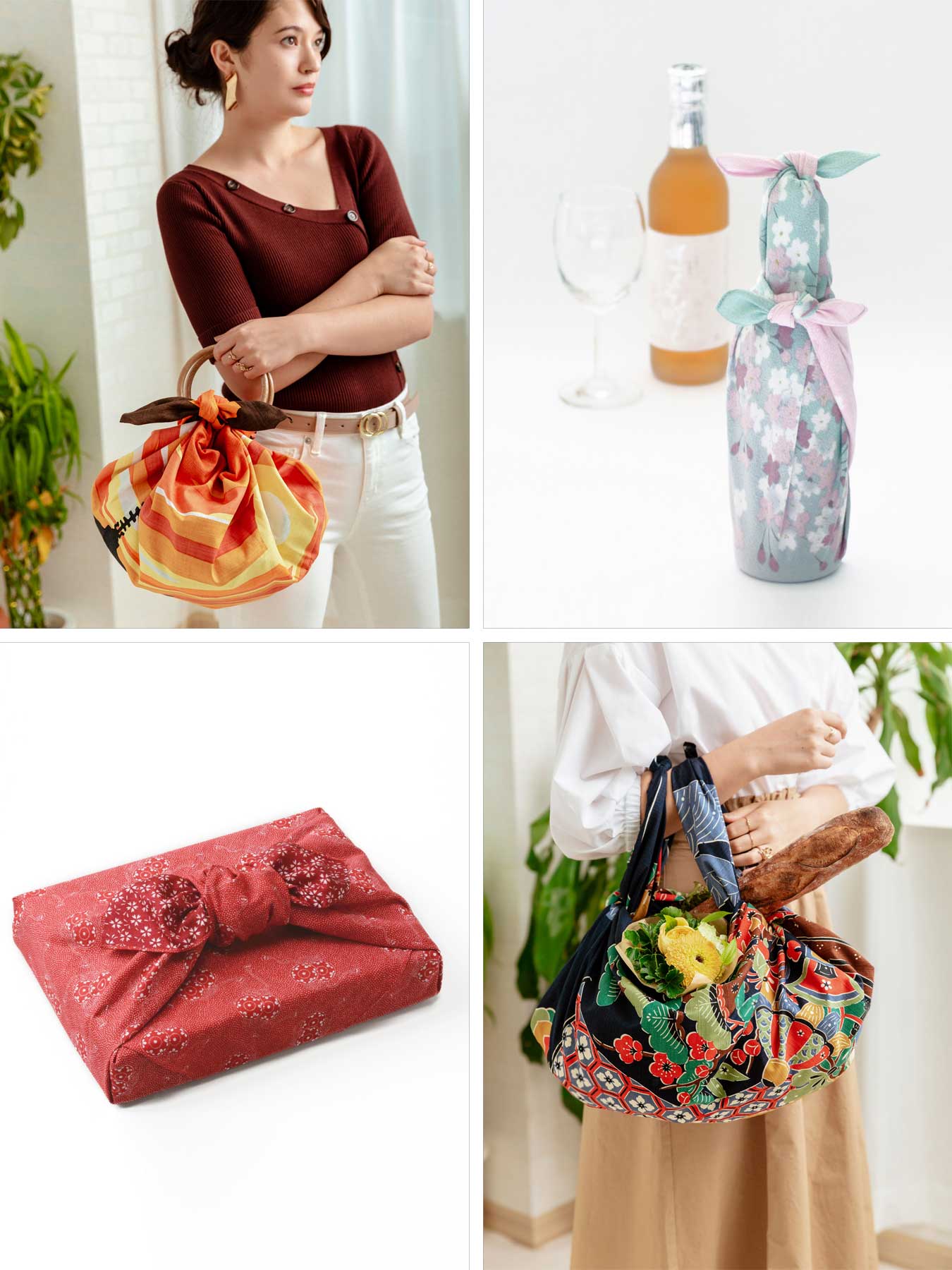 Red Samekomon Reversible Furoshiki - Image 7