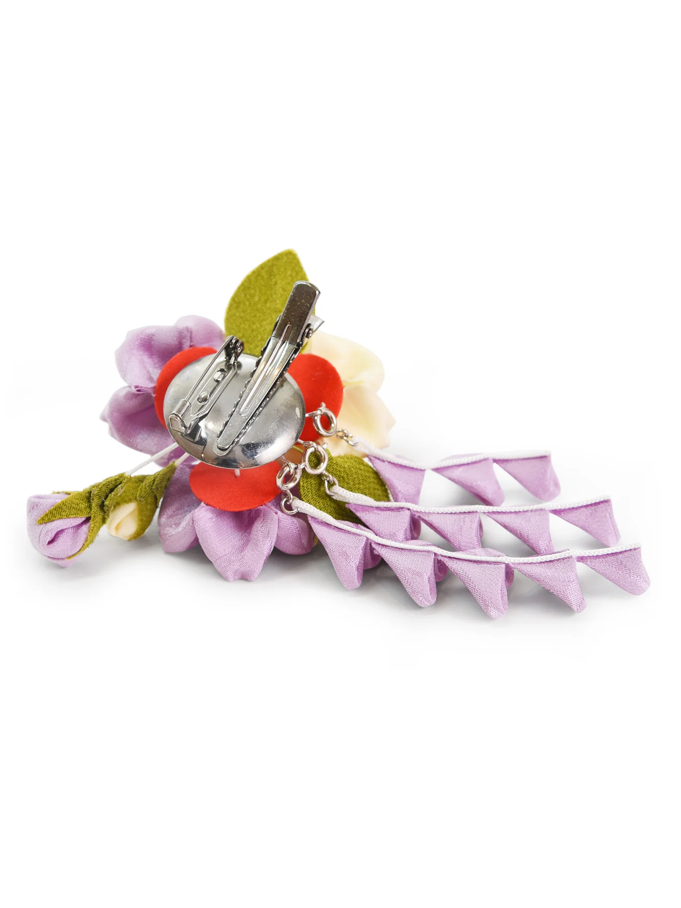Sakura Bouquet Kanzashi Silk Hair Clip/Brooch - Image 5