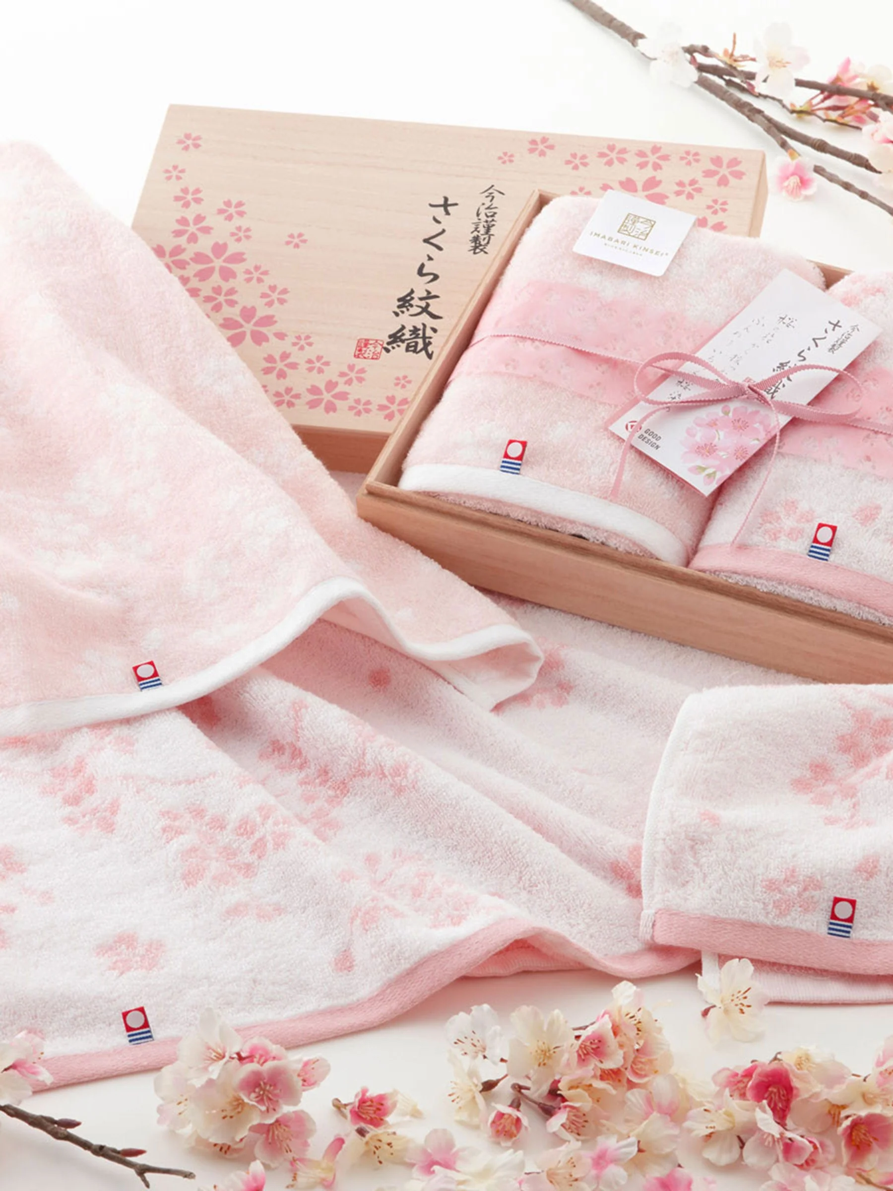 Sakura Imabari Face Towel Set by Imabari Kinsei - Image 5