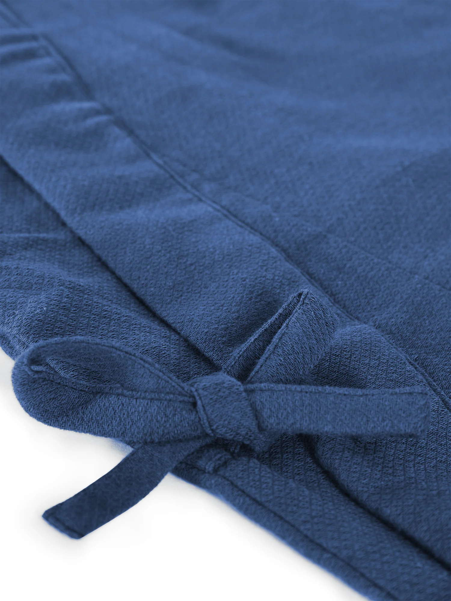 Unisex Samue Cotton Gauze Pajama Set in Indigo - Image 9