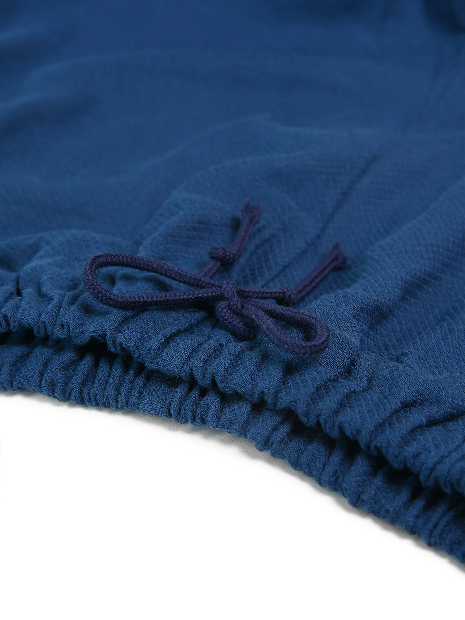 Unisex Samue Cotton Gauze Pajama Set in Indigo - Image 10