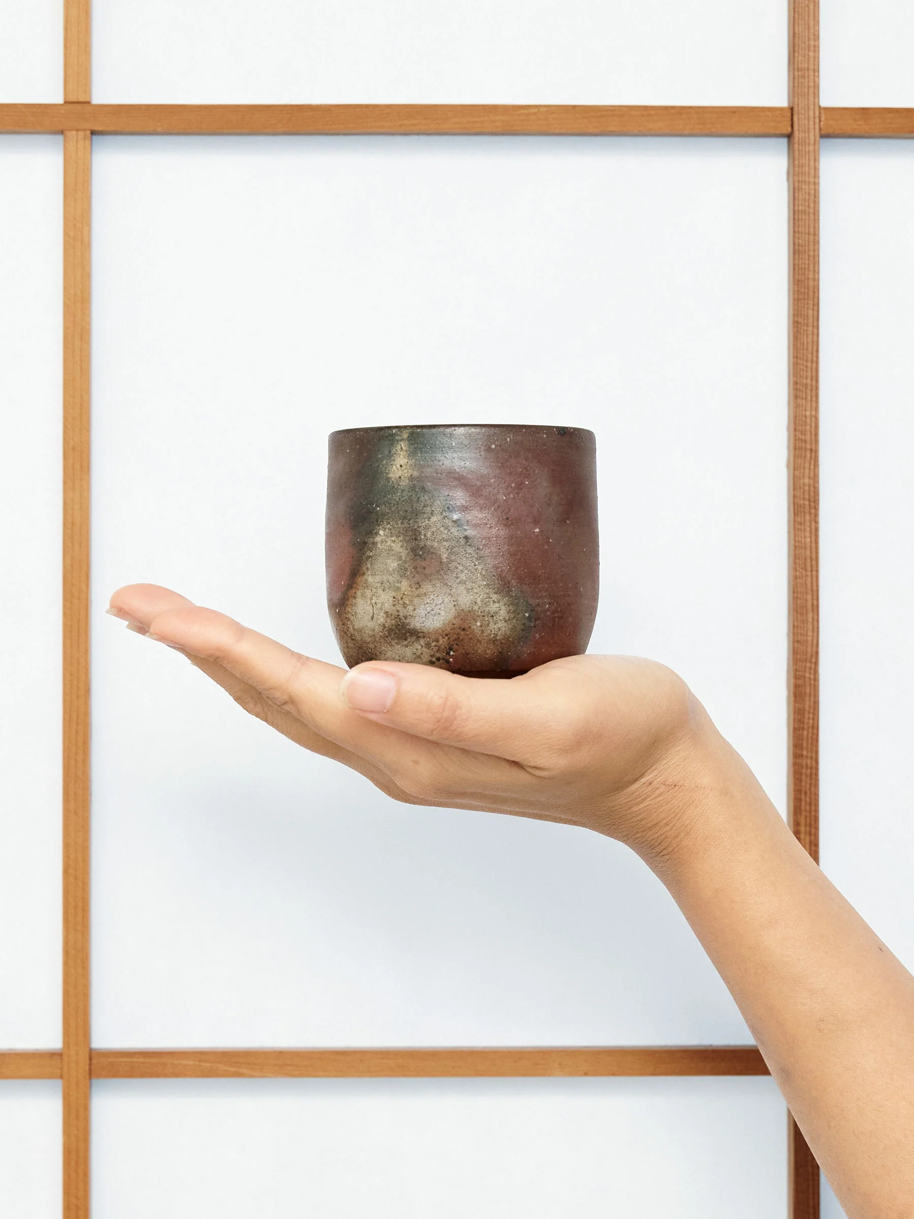 Sangiri Bizen Ware Yunomi Teacup Set by Hozan (7½ fl.oz/220ml) - Image 7