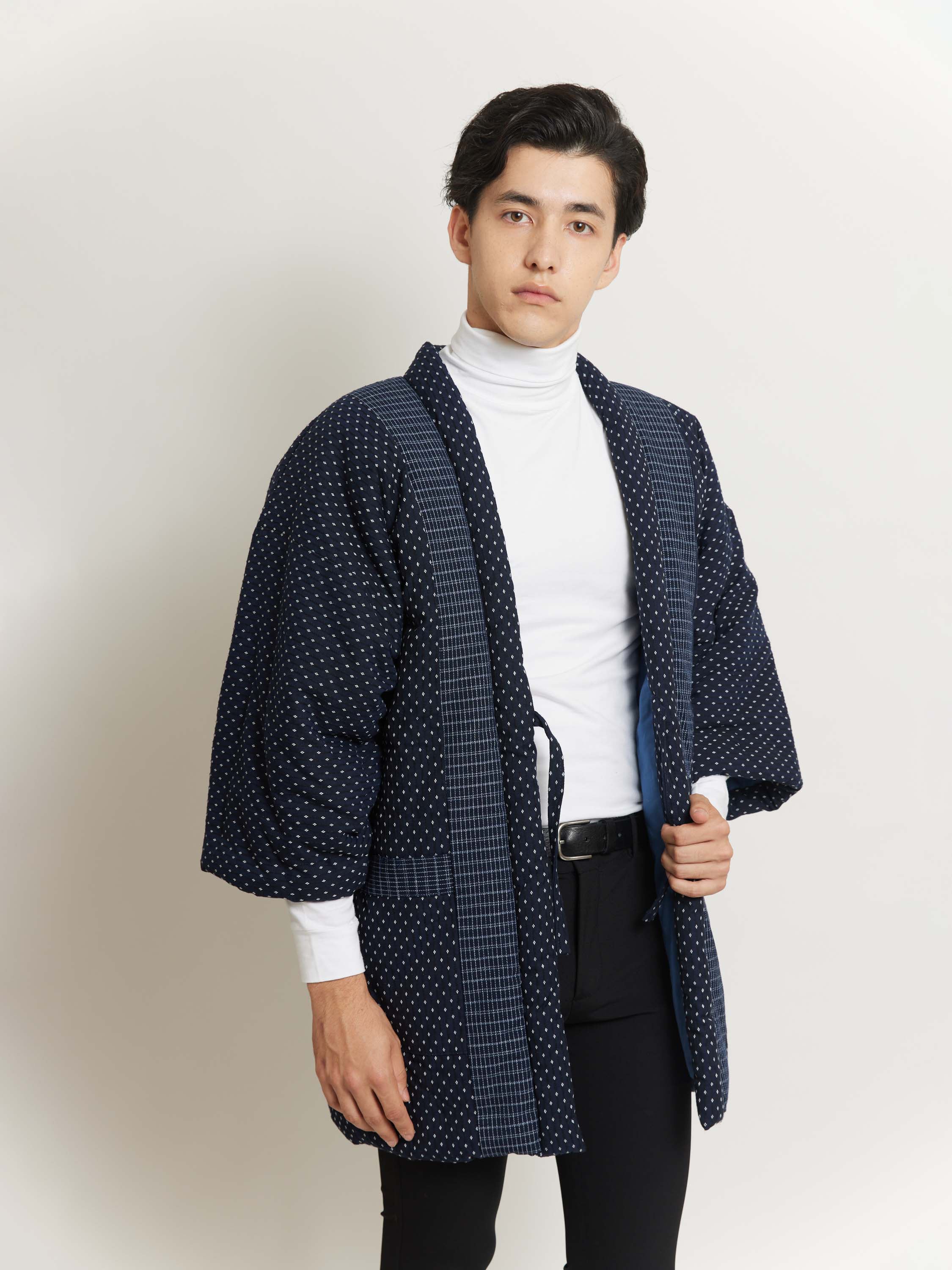 Sashiko Unisex Hanten Padded Jacket - Image 3