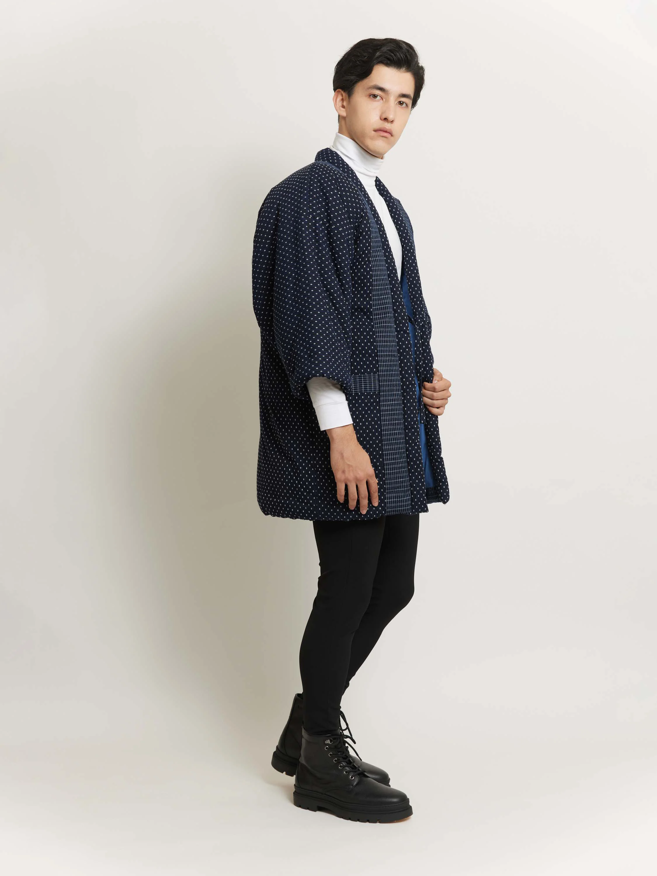 Sashiko Unisex Hanten Padded Jacket - Image 5