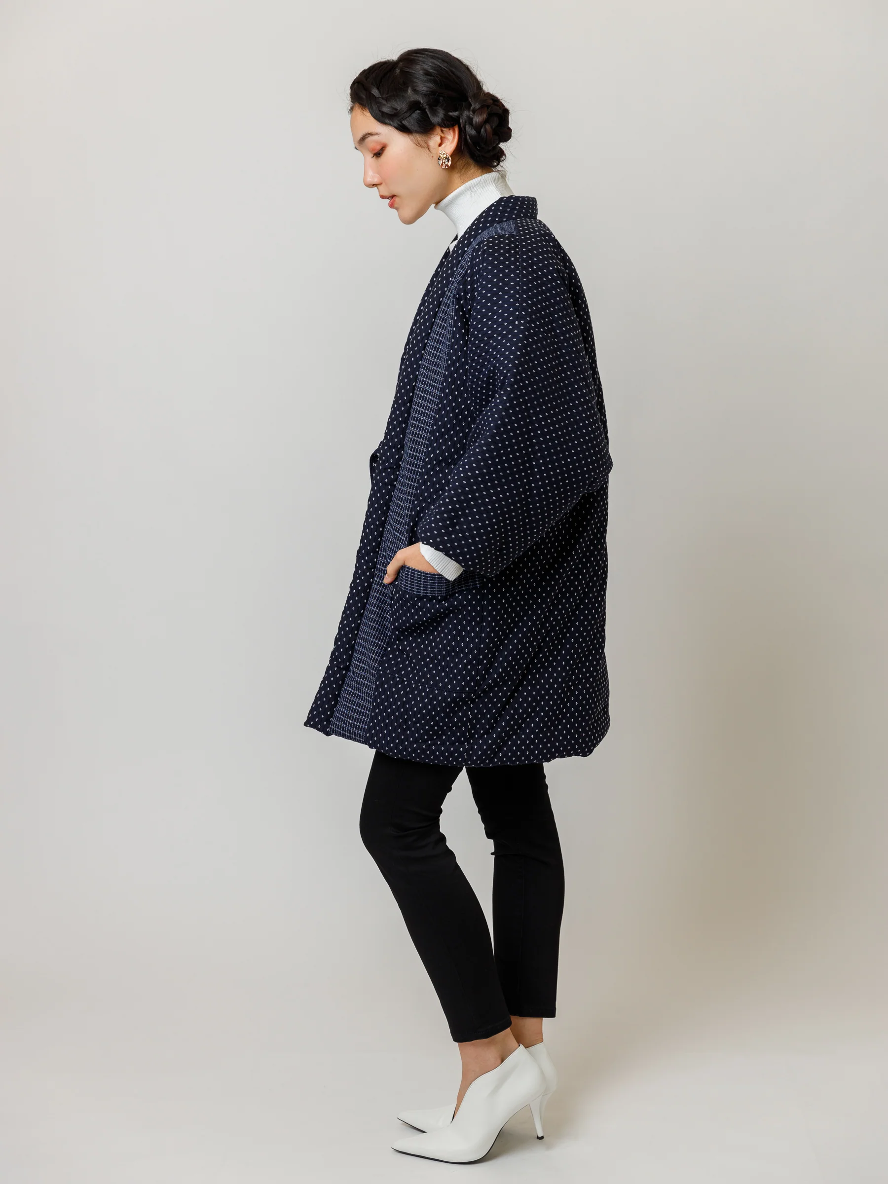 Sashiko Unisex Hanten Padded Jacket - Image 6