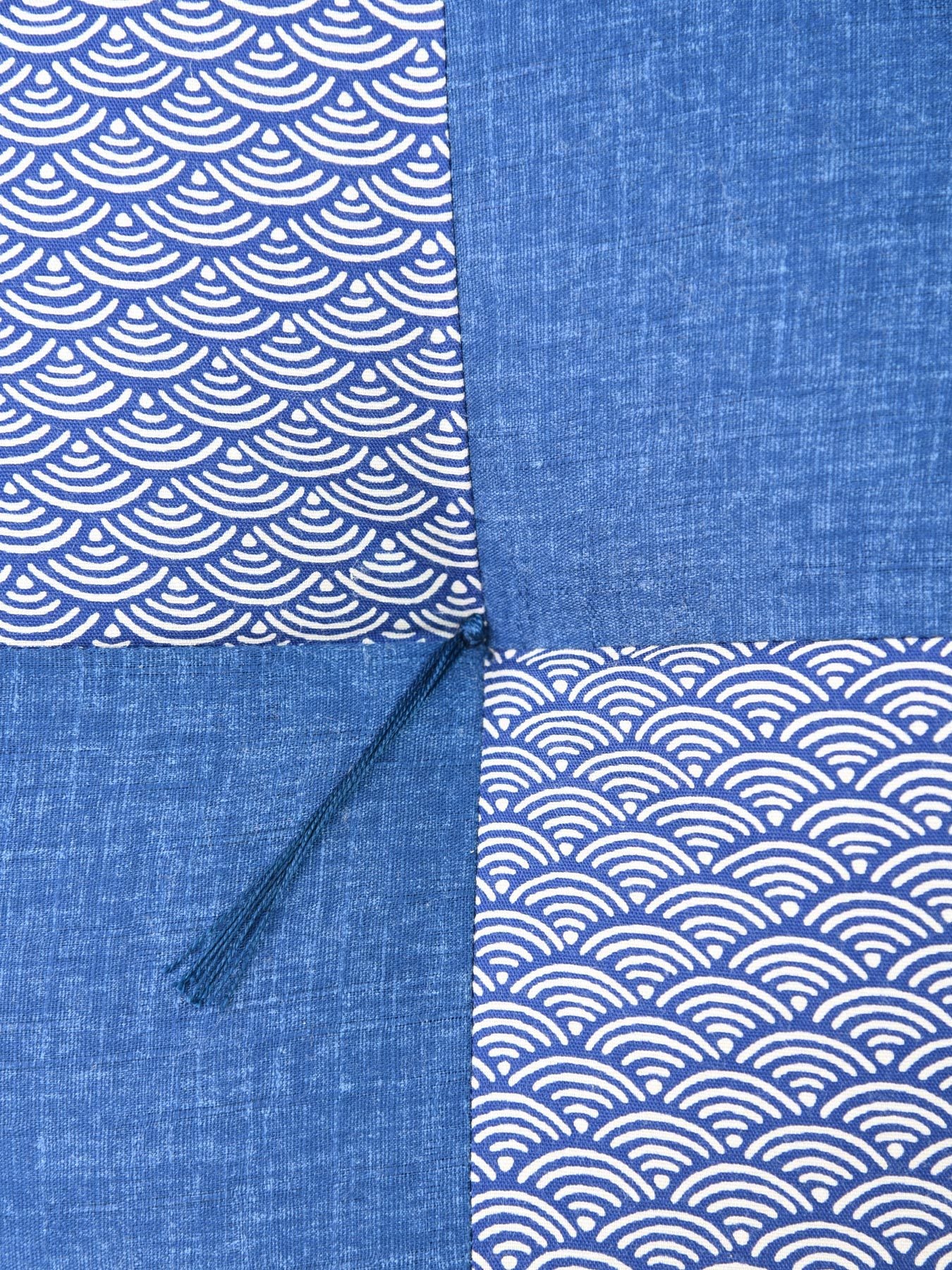 Seigaiha Blue Zafu Cushion - Image 5