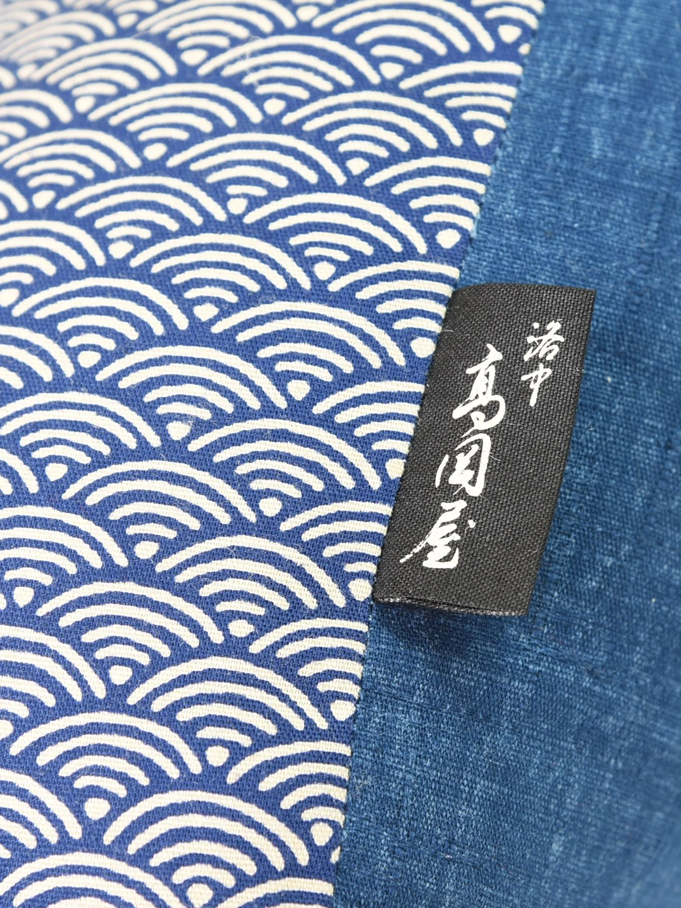 Seigaiha Blue Zafu Cushion - Image 7