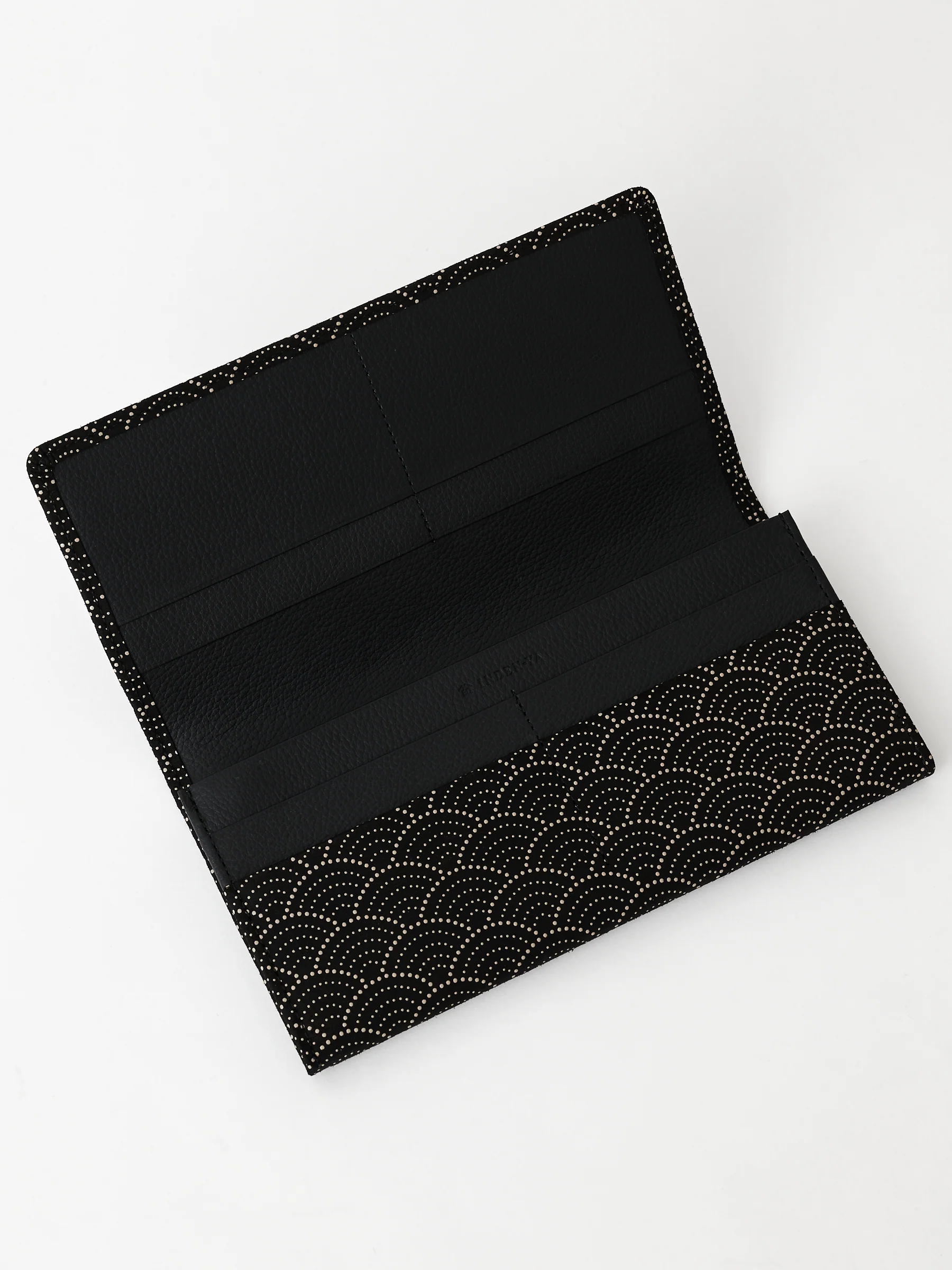 Seigaiha Lacquered Leather Wallet - Image 3