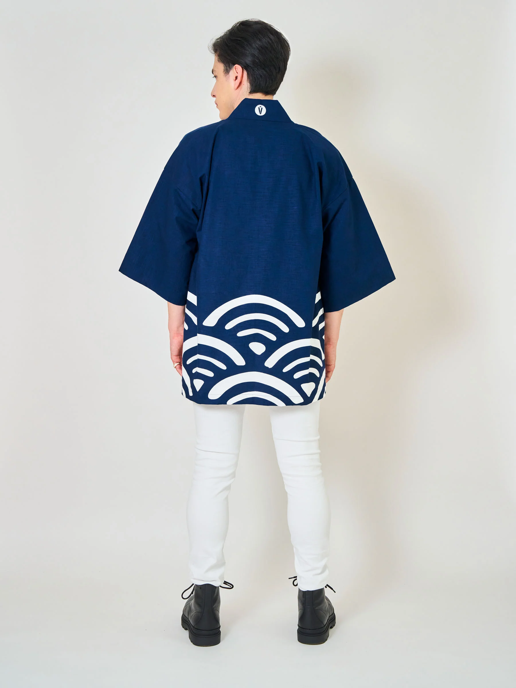 Seigaiha Men’s Kimono Jacket - Image 4