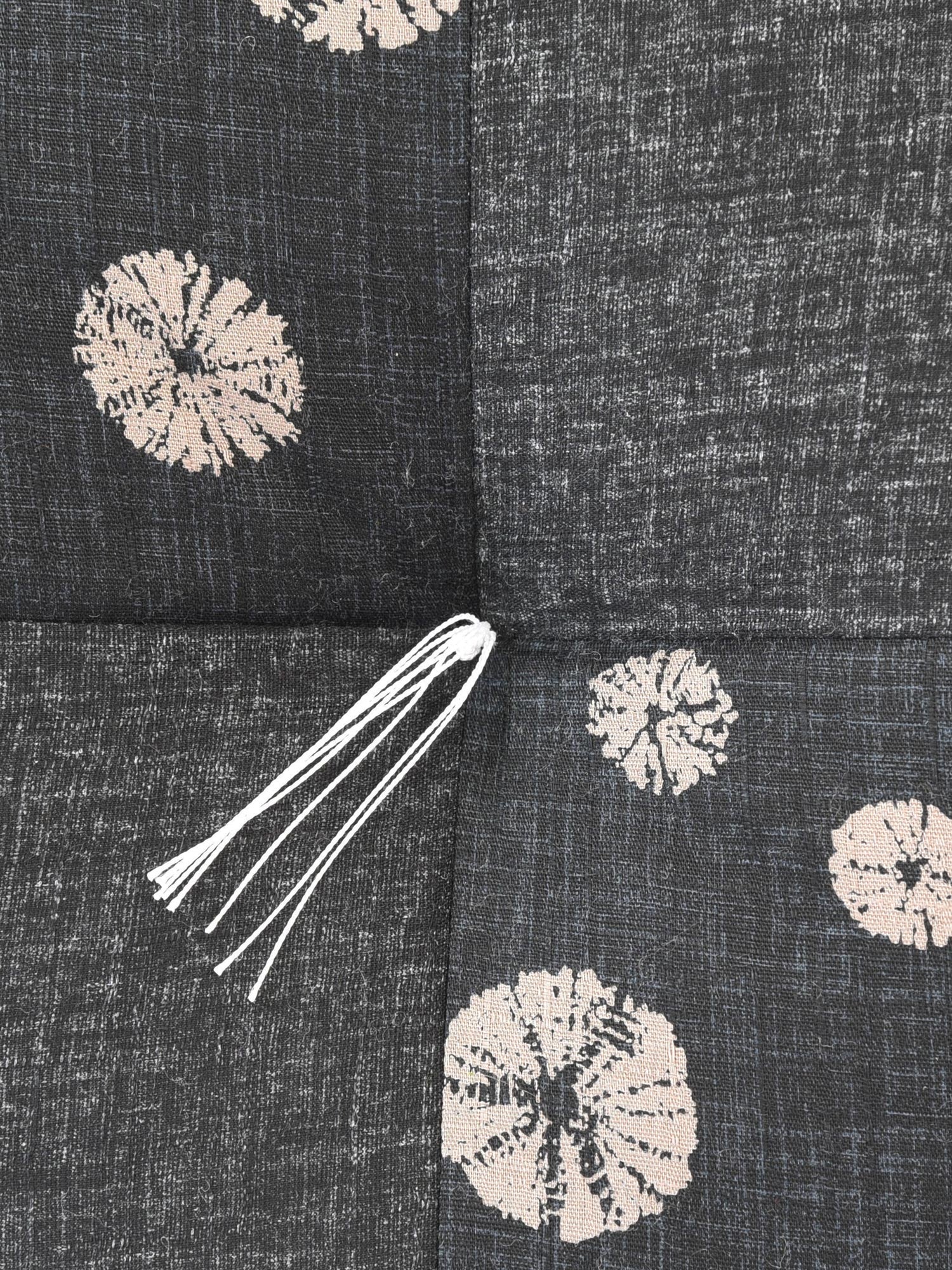 Shibori Black Zafu Cushion - Image 5