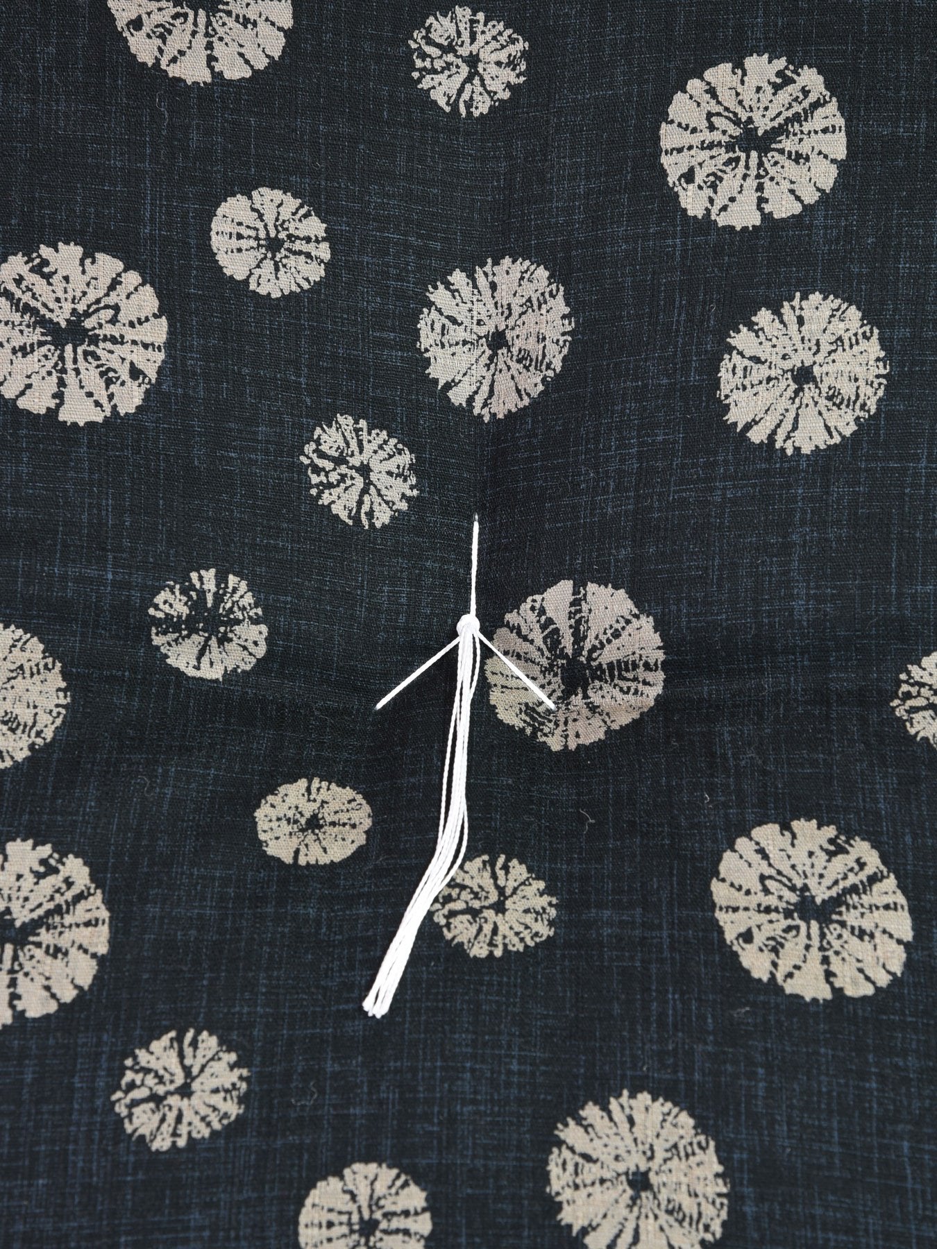 Shibori Black Zabuton Cushion - Image 5