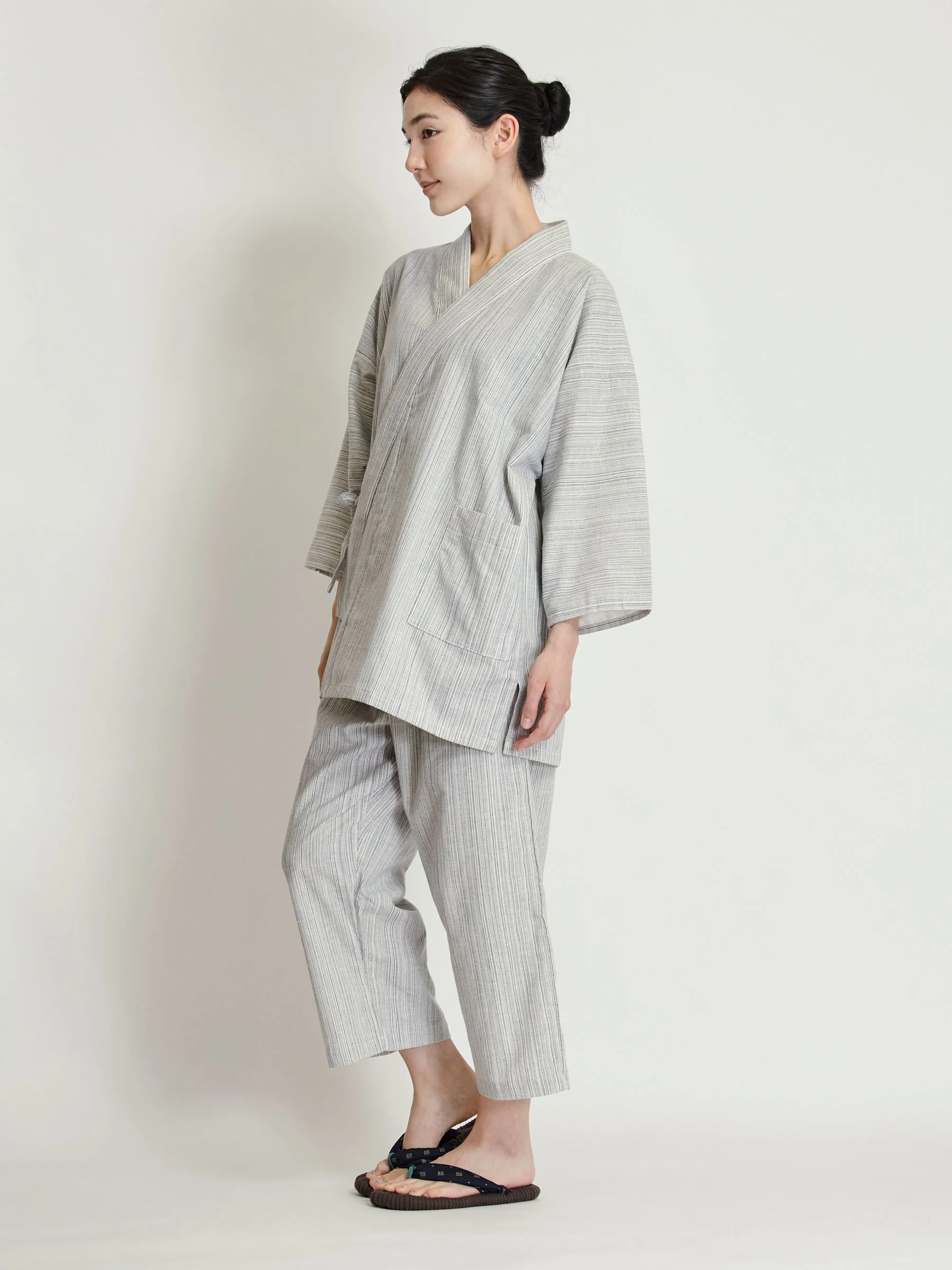 Shima Samue Cotton Gauze Pajama Set - Image 3