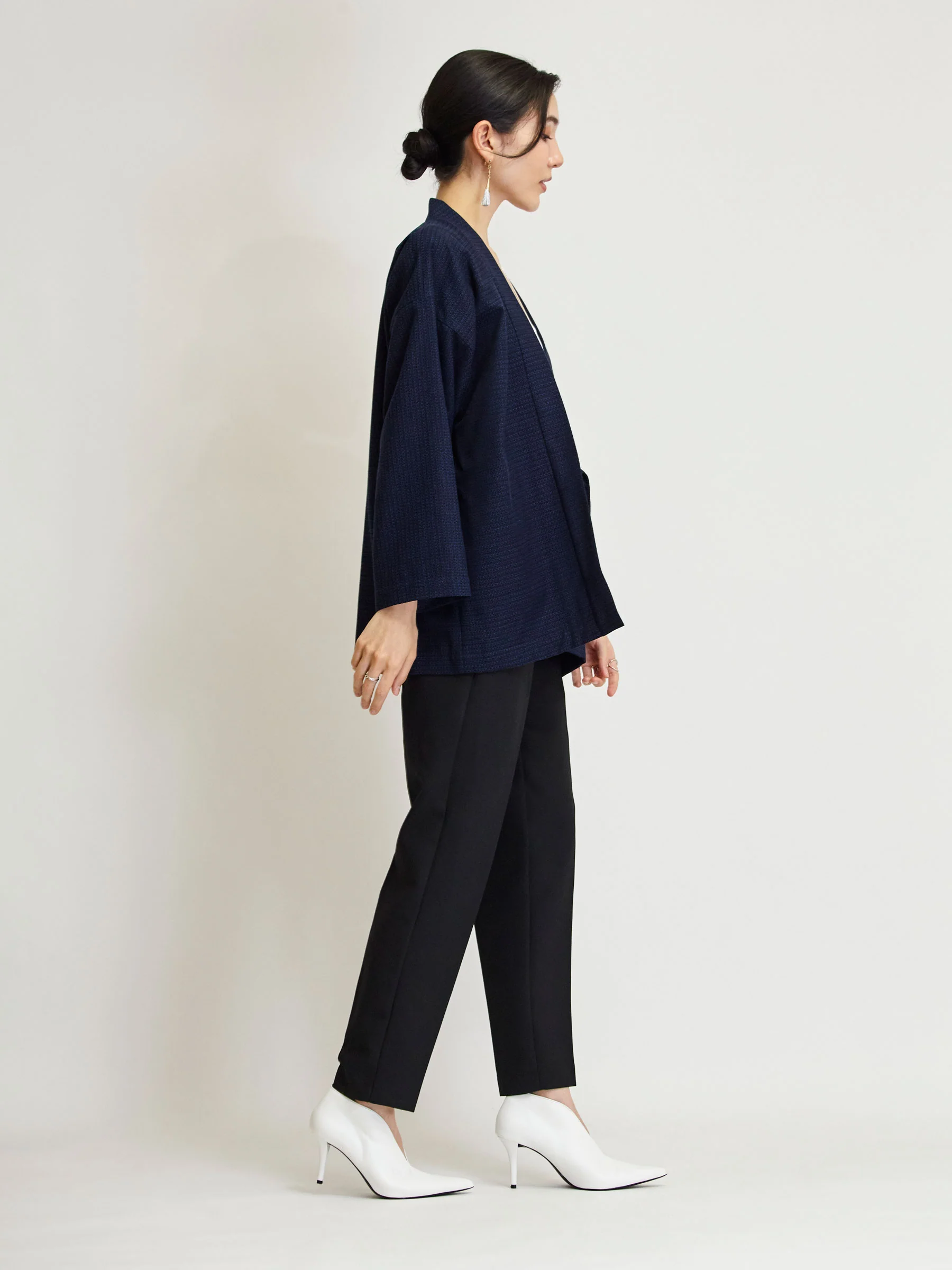 Shinkikko Indigo Haori Kimono Jacket - Image 5