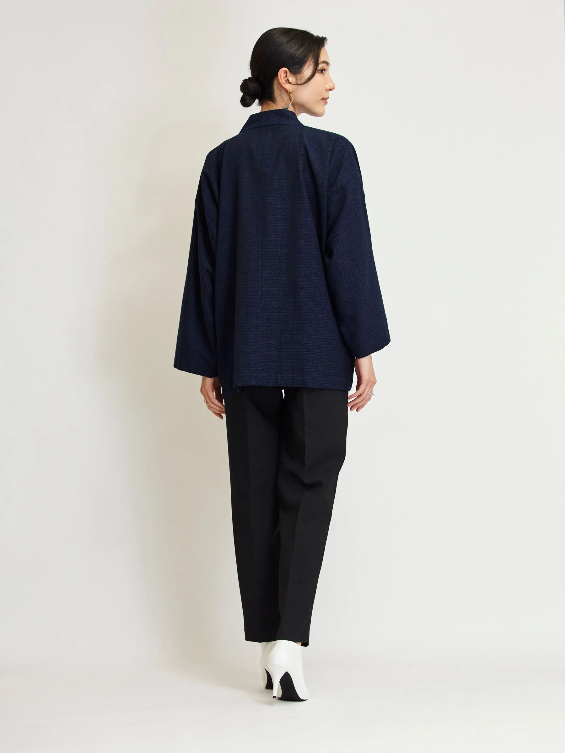 Shinkikko Indigo Haori Kimono Jacket - Image 6