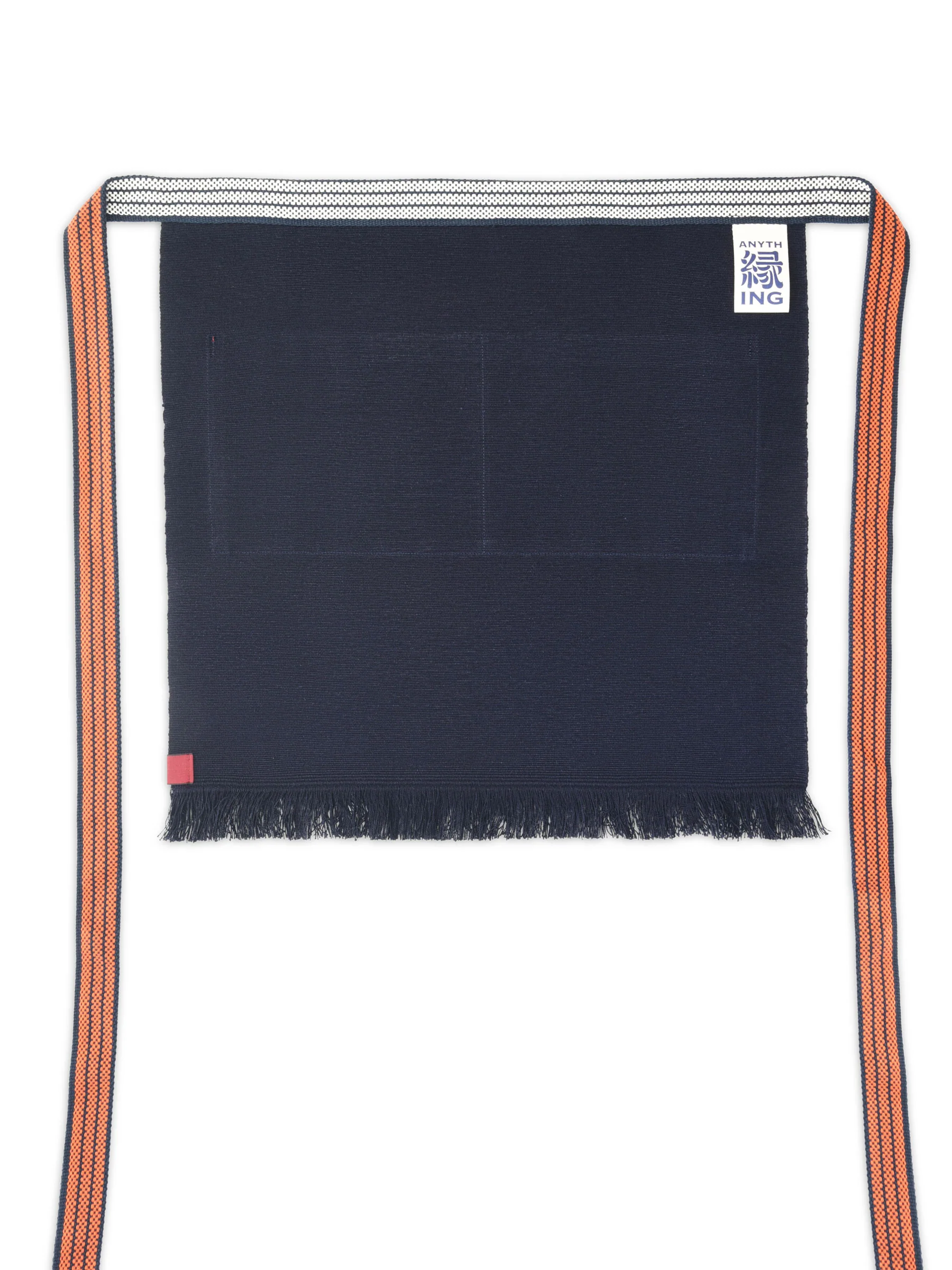Short Japanese Maekake Apron in Indigo - Image 4