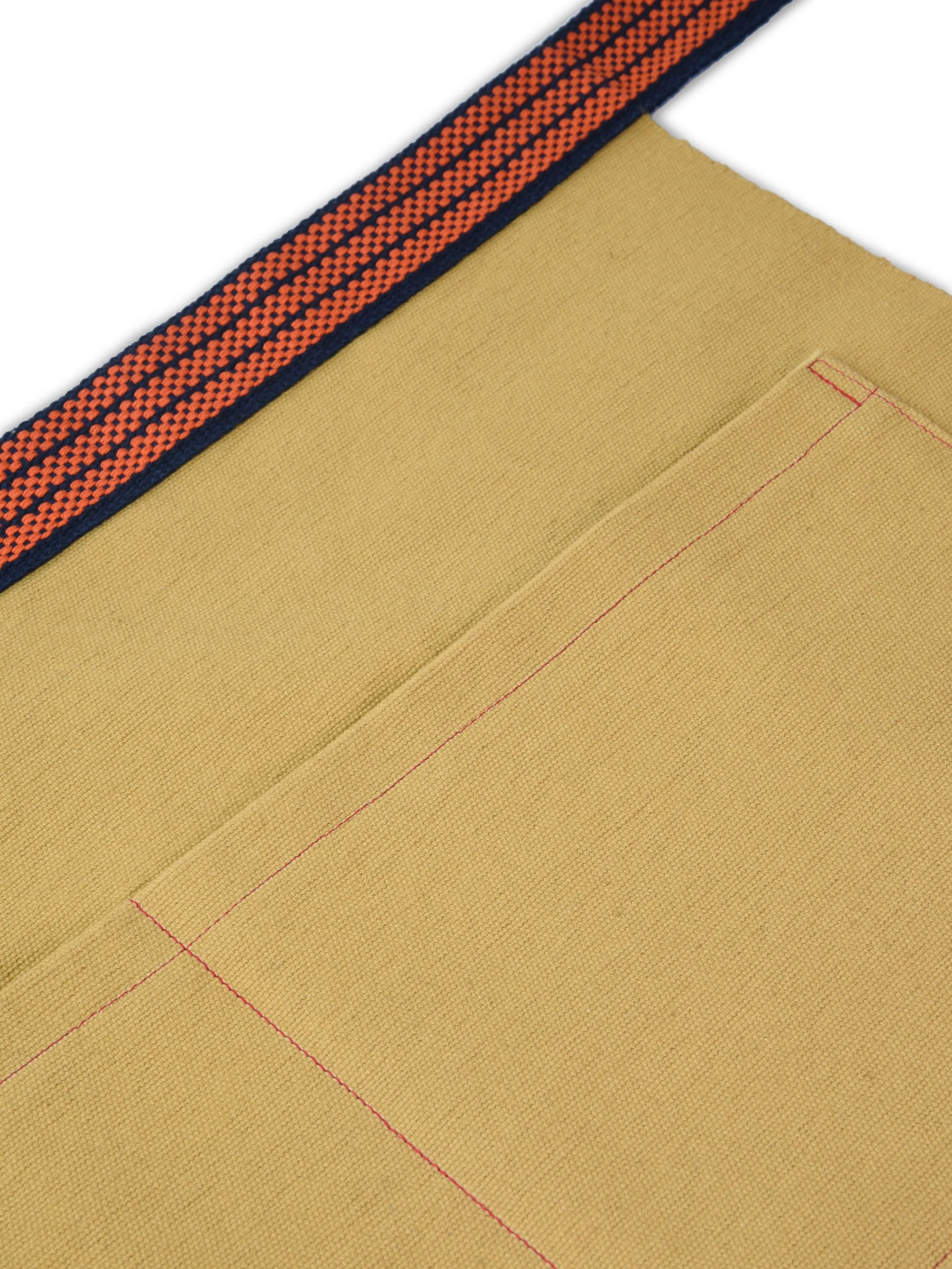 Short Japanese Maekake Apron in Saffron - Image 3