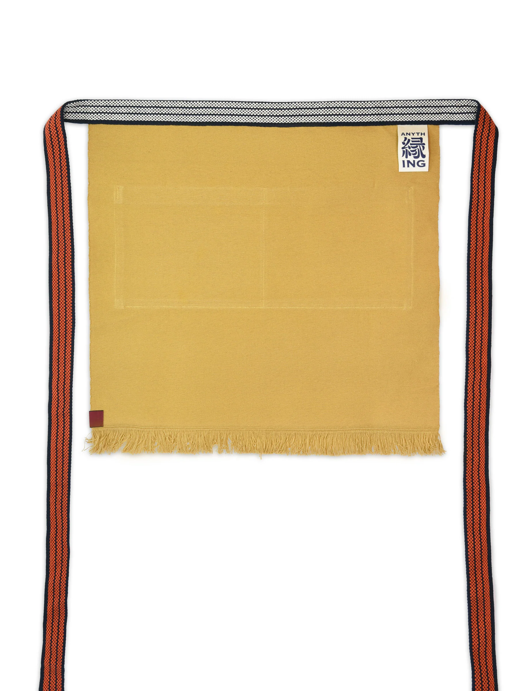 Short Japanese Maekake Apron in Saffron - Image 4