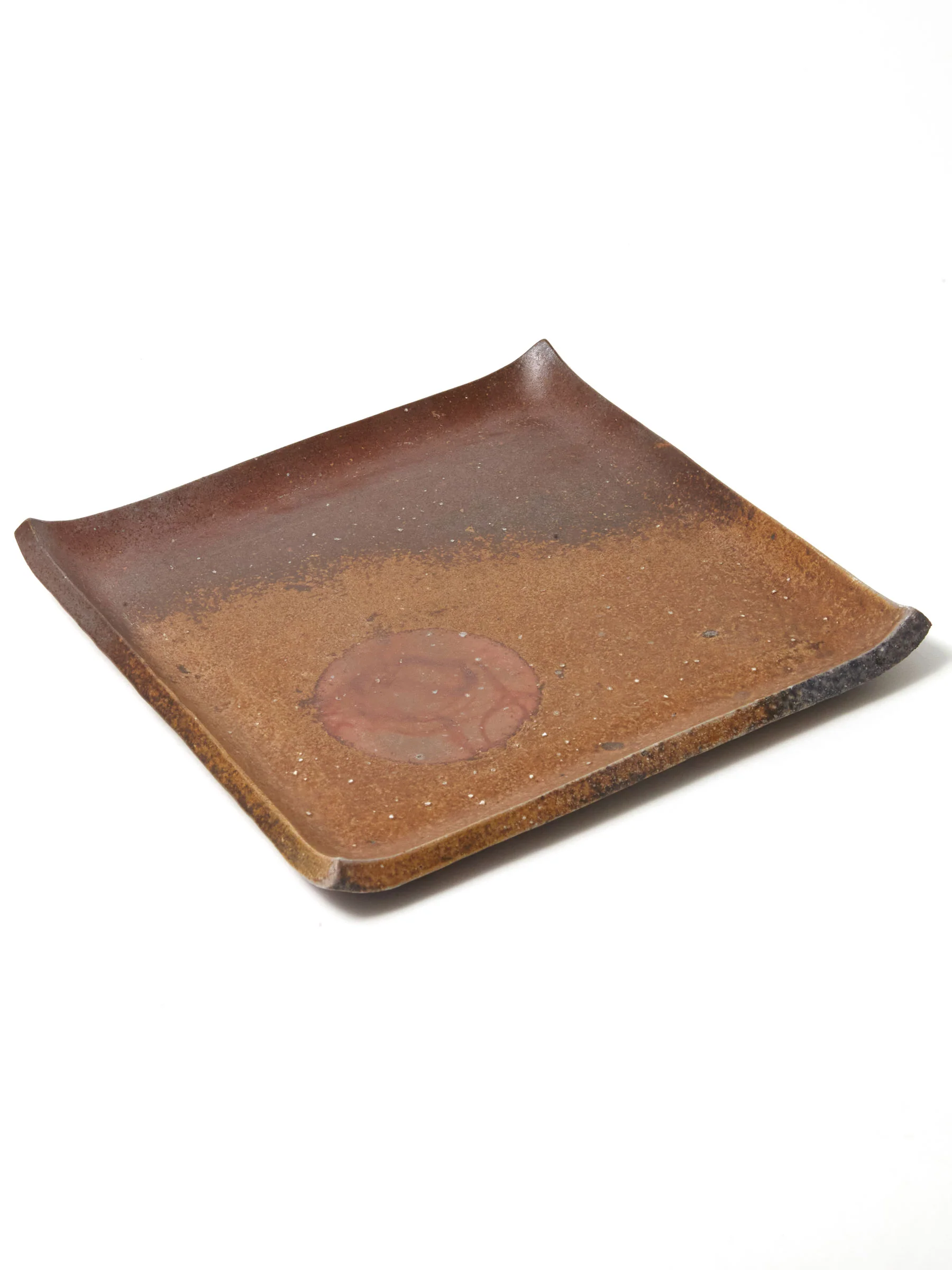 Square Bizen Ware Sushi Plate by Hozan (8½”/22cm) - Image 3