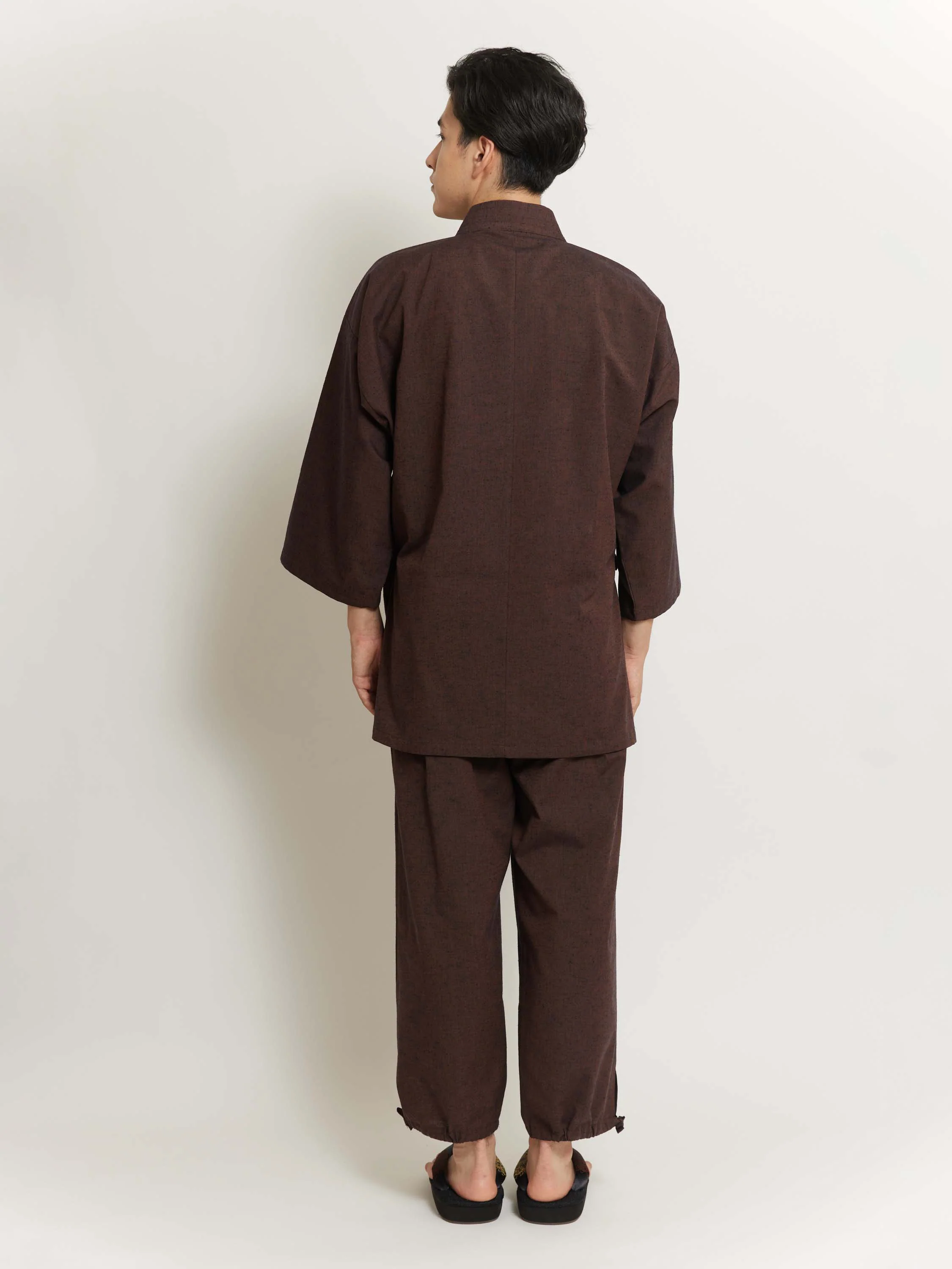 Sugi Brown Samue Jacket and Lounge Pants - Image 4