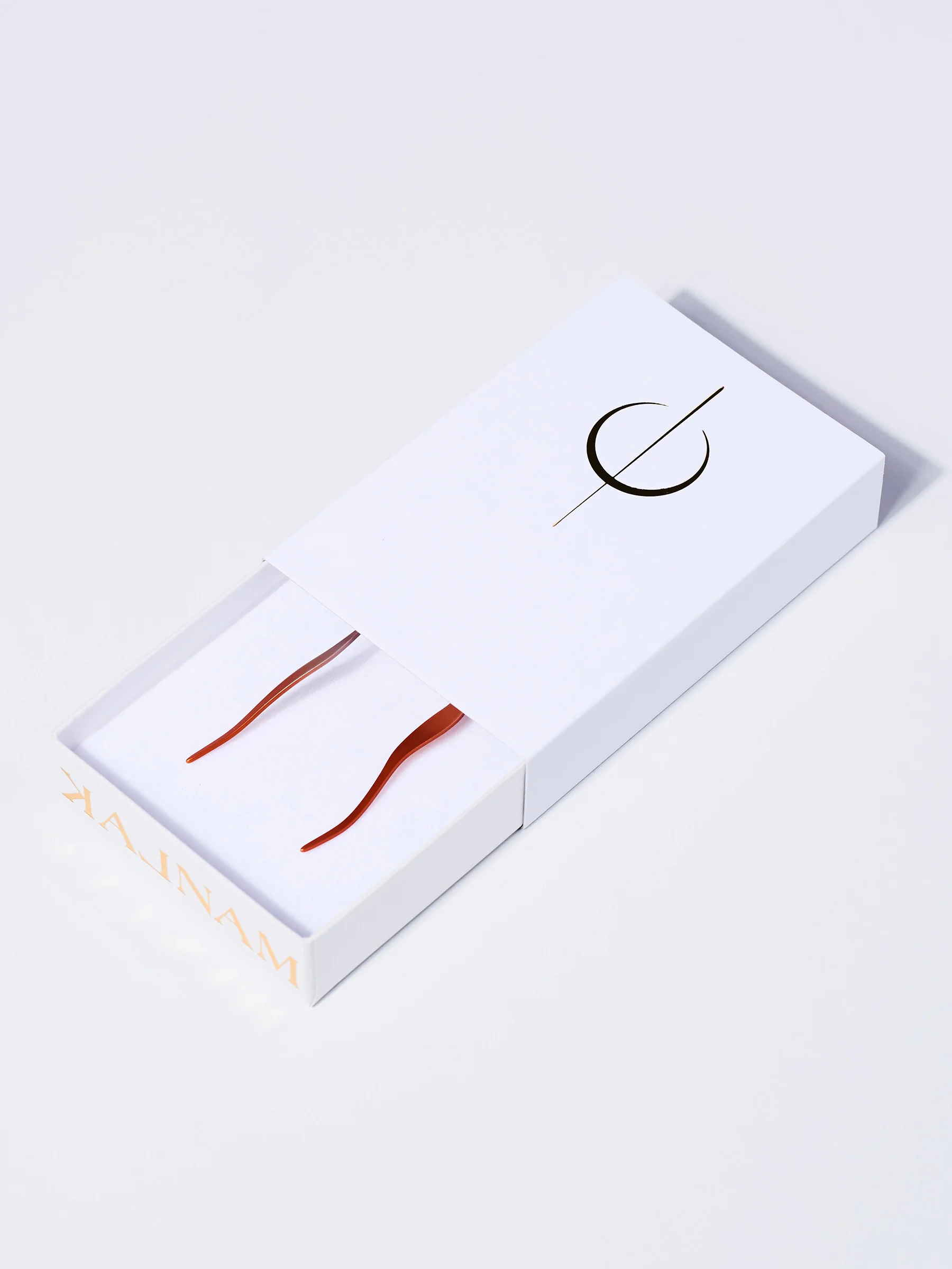 Suki Hook Earrings in Pink/Orange - Image 4