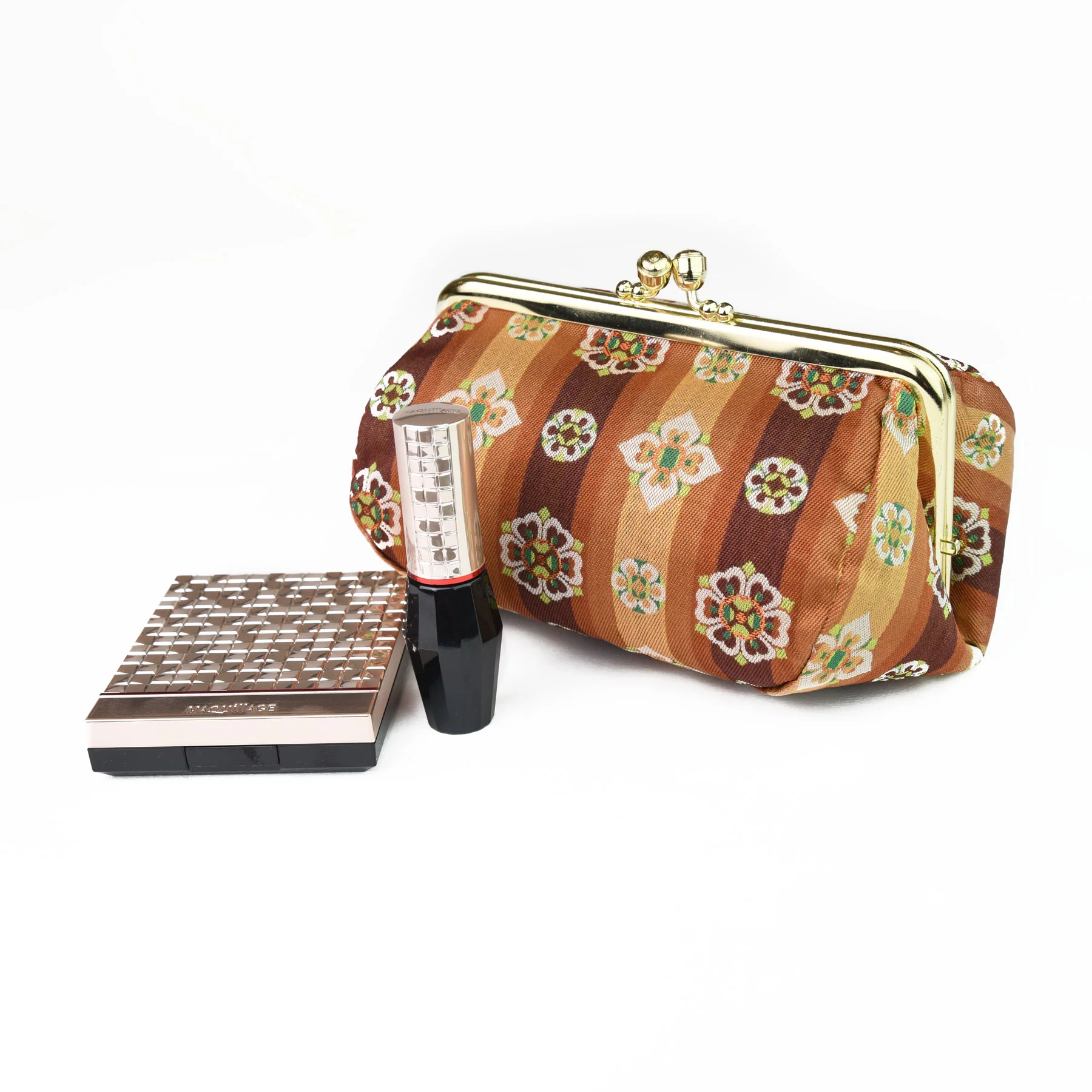 Tempyo Silk Brocade Travel Makeup Bag - Image 5