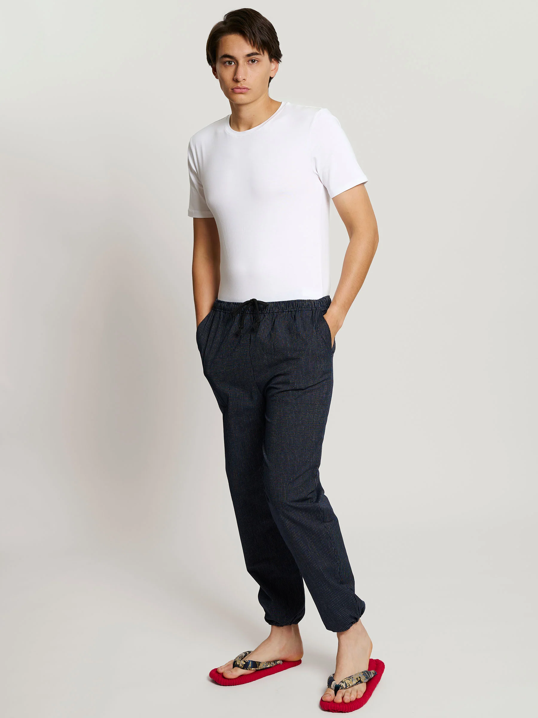 Monpe Men’s Cotton Lounge Pants in Mist Weave - Image 3