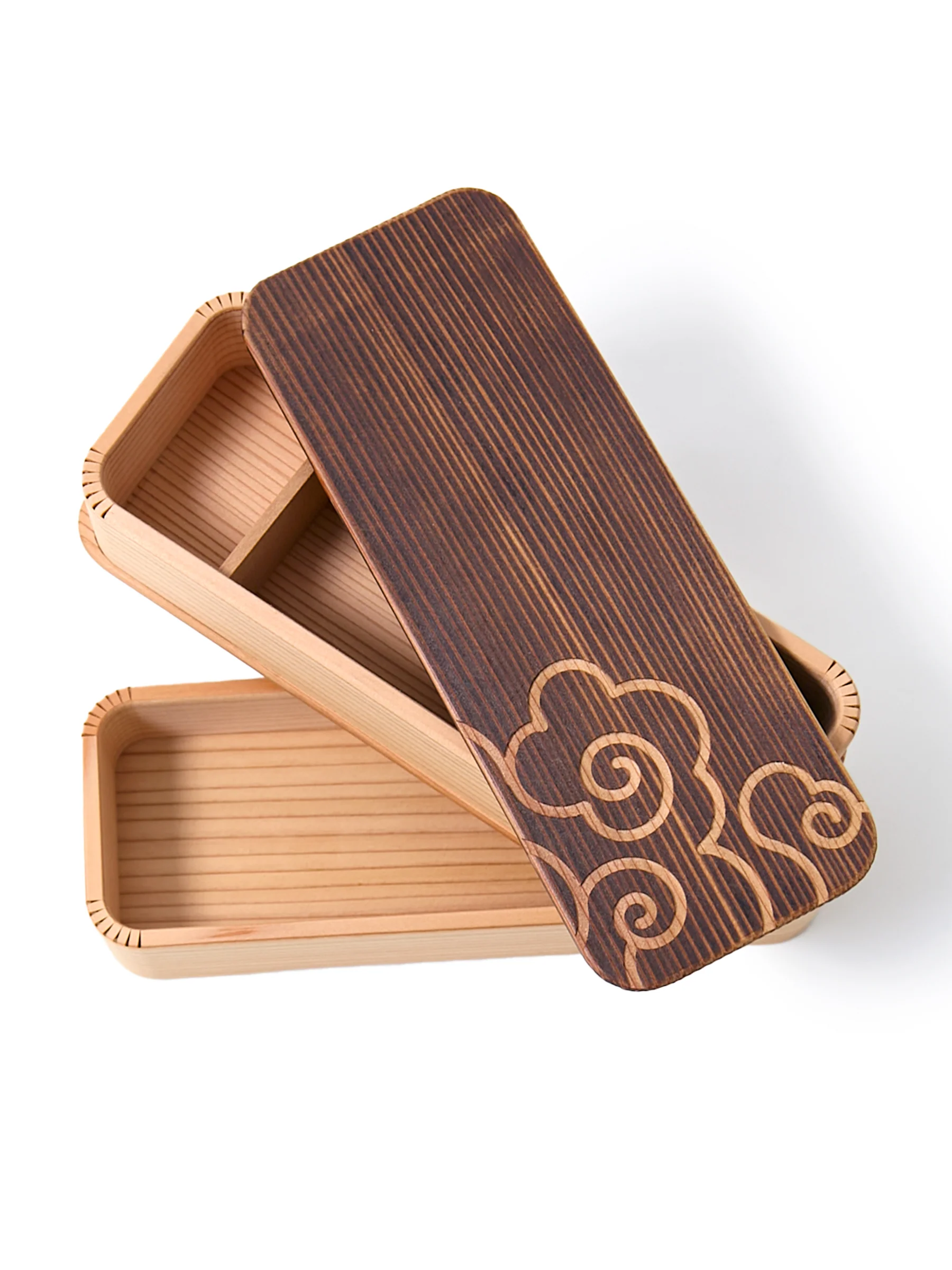 Two-Tier Japanese Cedar Bento Box (27fl.oz/800ml) - Image 14