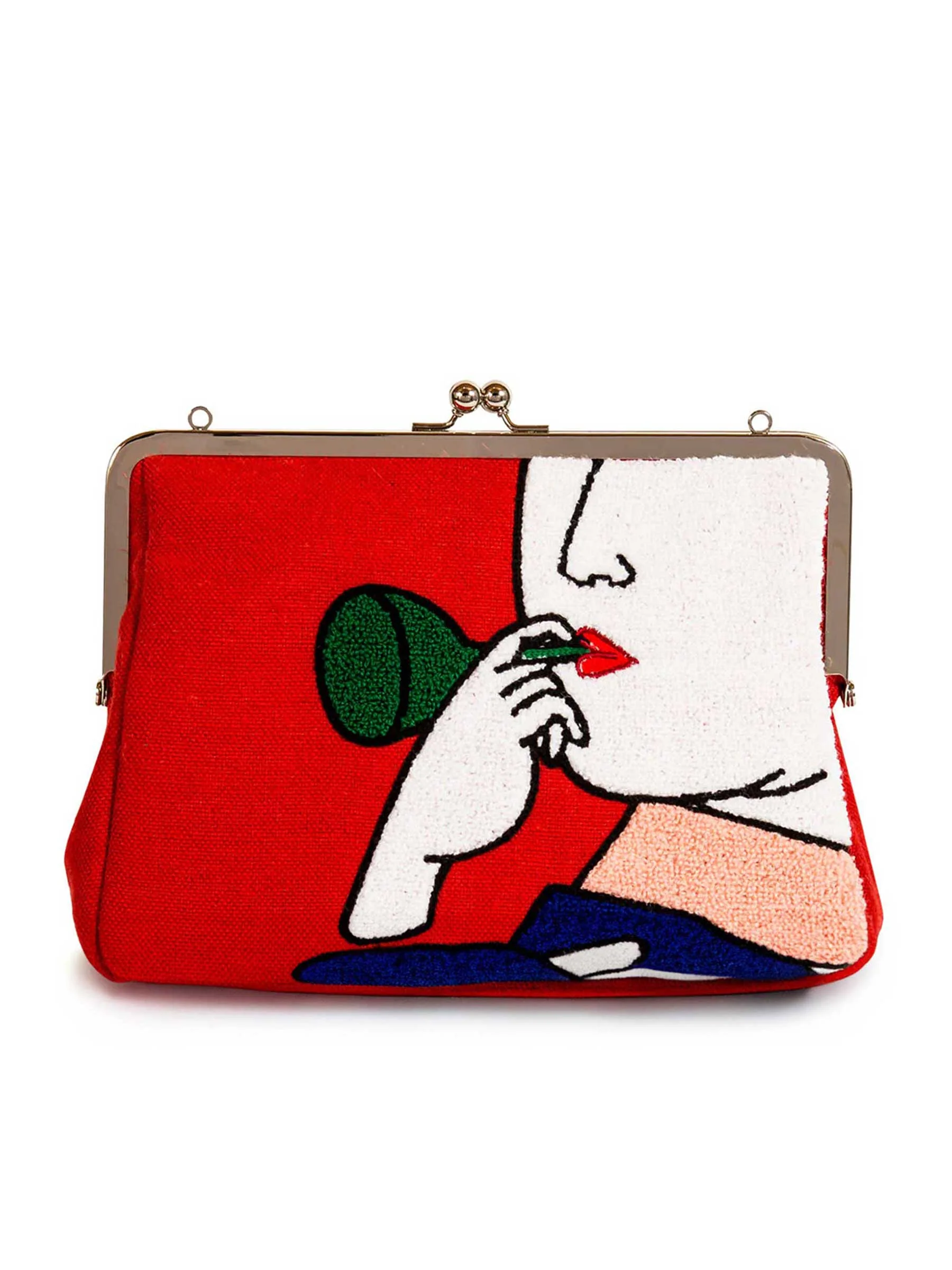 Utamaro Embroidered Clutch - KYO-TO-TO - Image 2