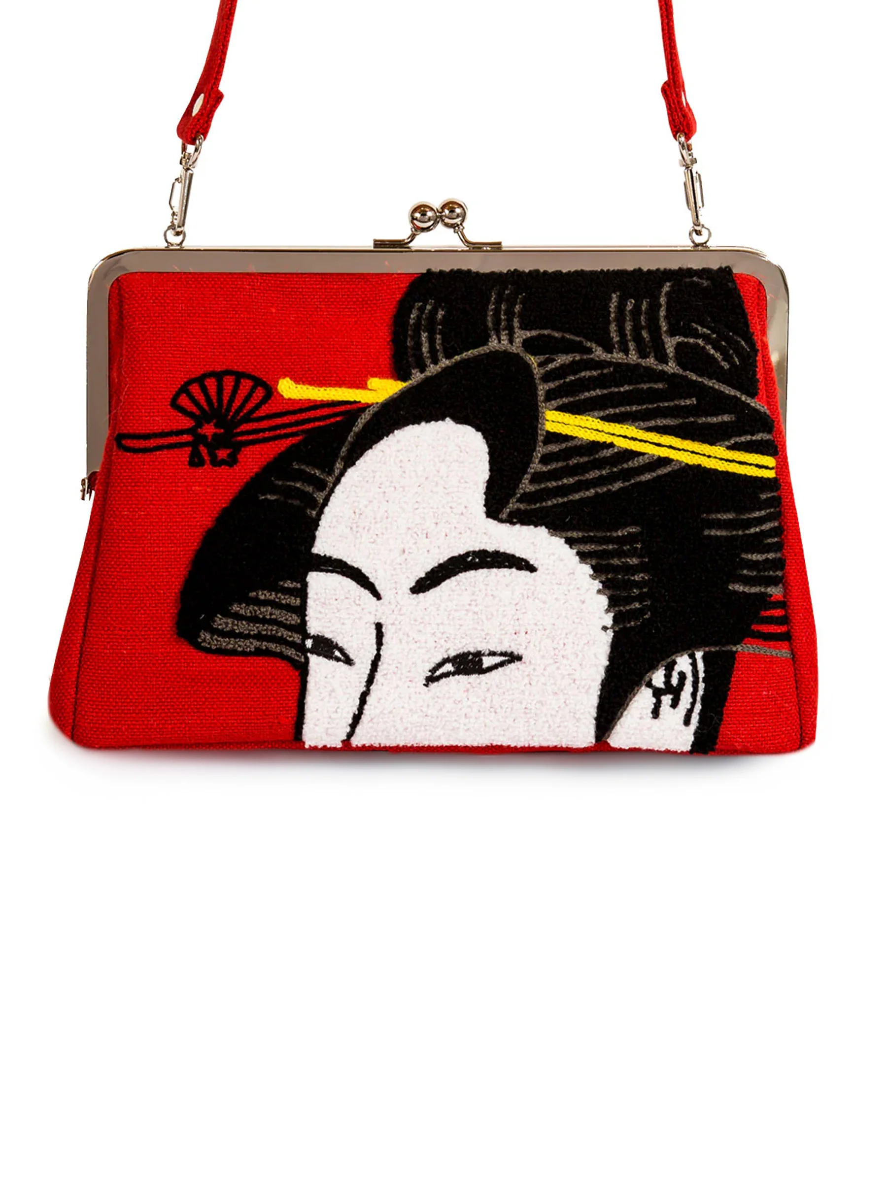 Utamaro Embroidered Clutch - KYO-TO-TO - Image 4