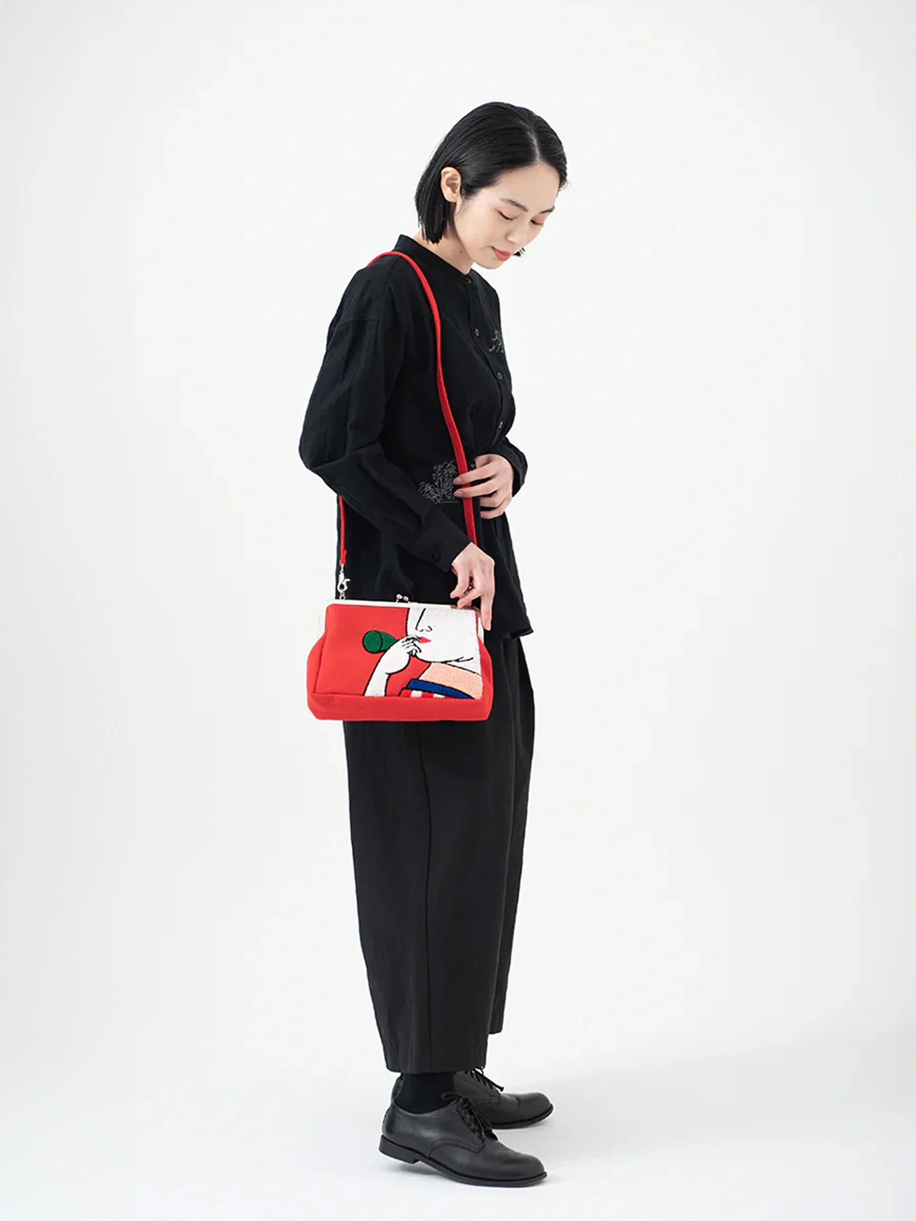 Utamaro Embroidered Clutch - KYO-TO-TO - Image 5