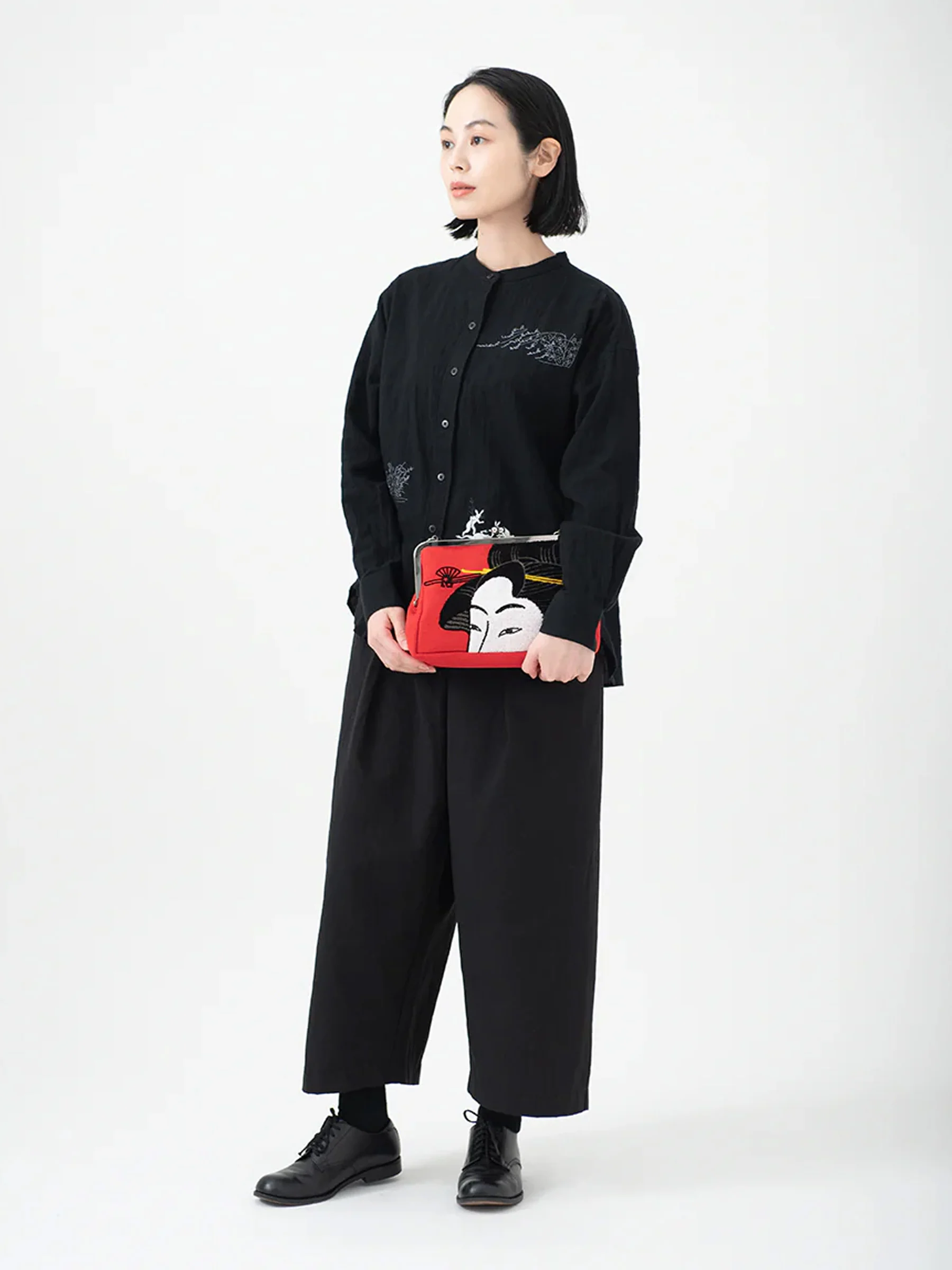Utamaro Embroidered Clutch - KYO-TO-TO - Image 7
