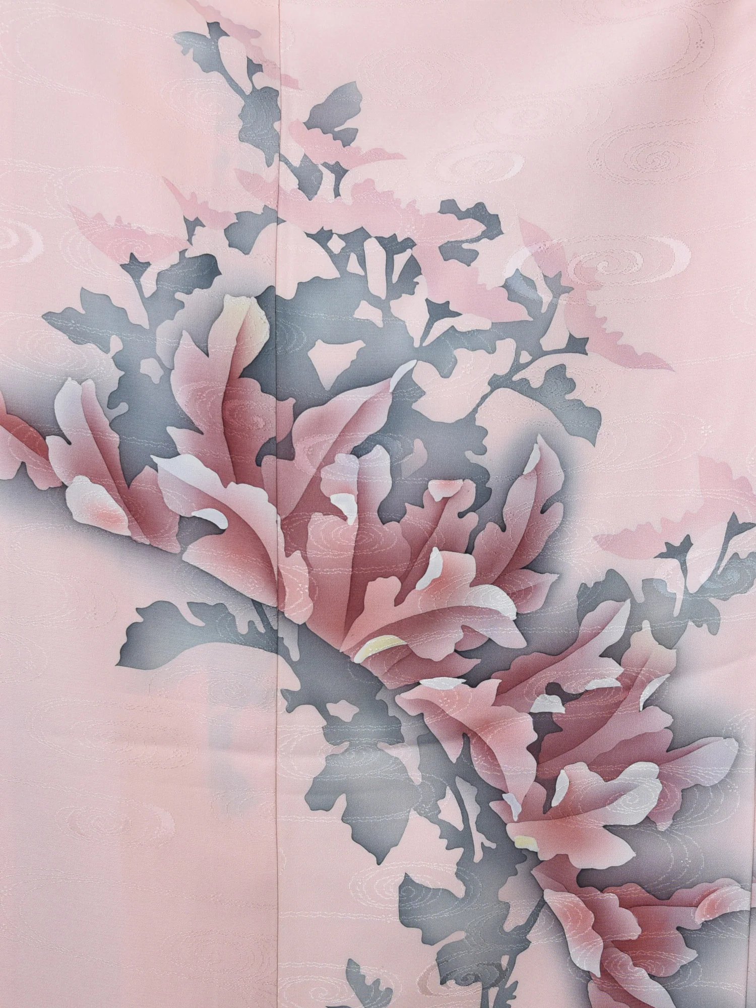 Vintage Silk Botan Japanese Kimono - Image 5