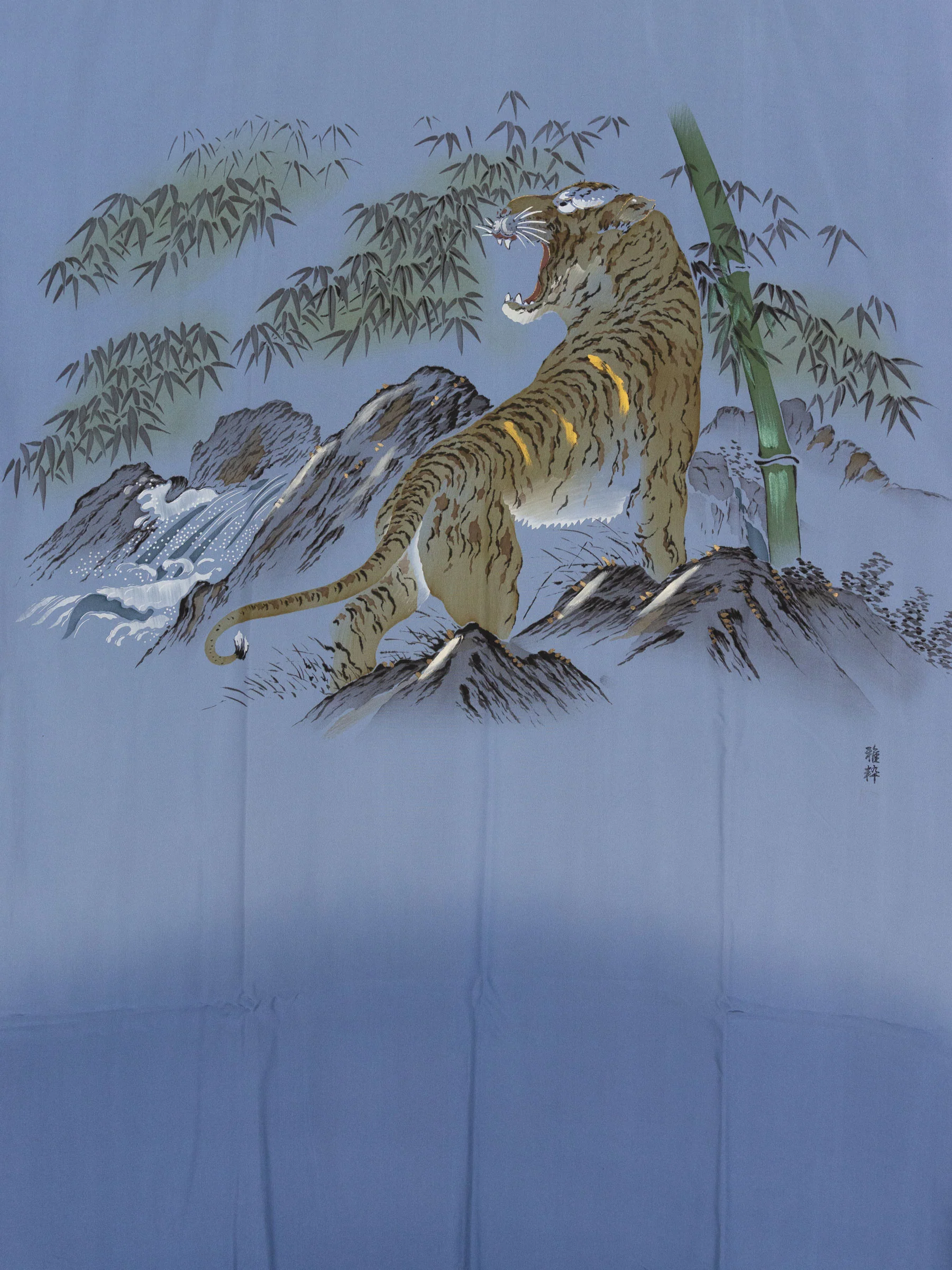 Vintage Tiger Men's Nagajuban Silk Robe - Image 4