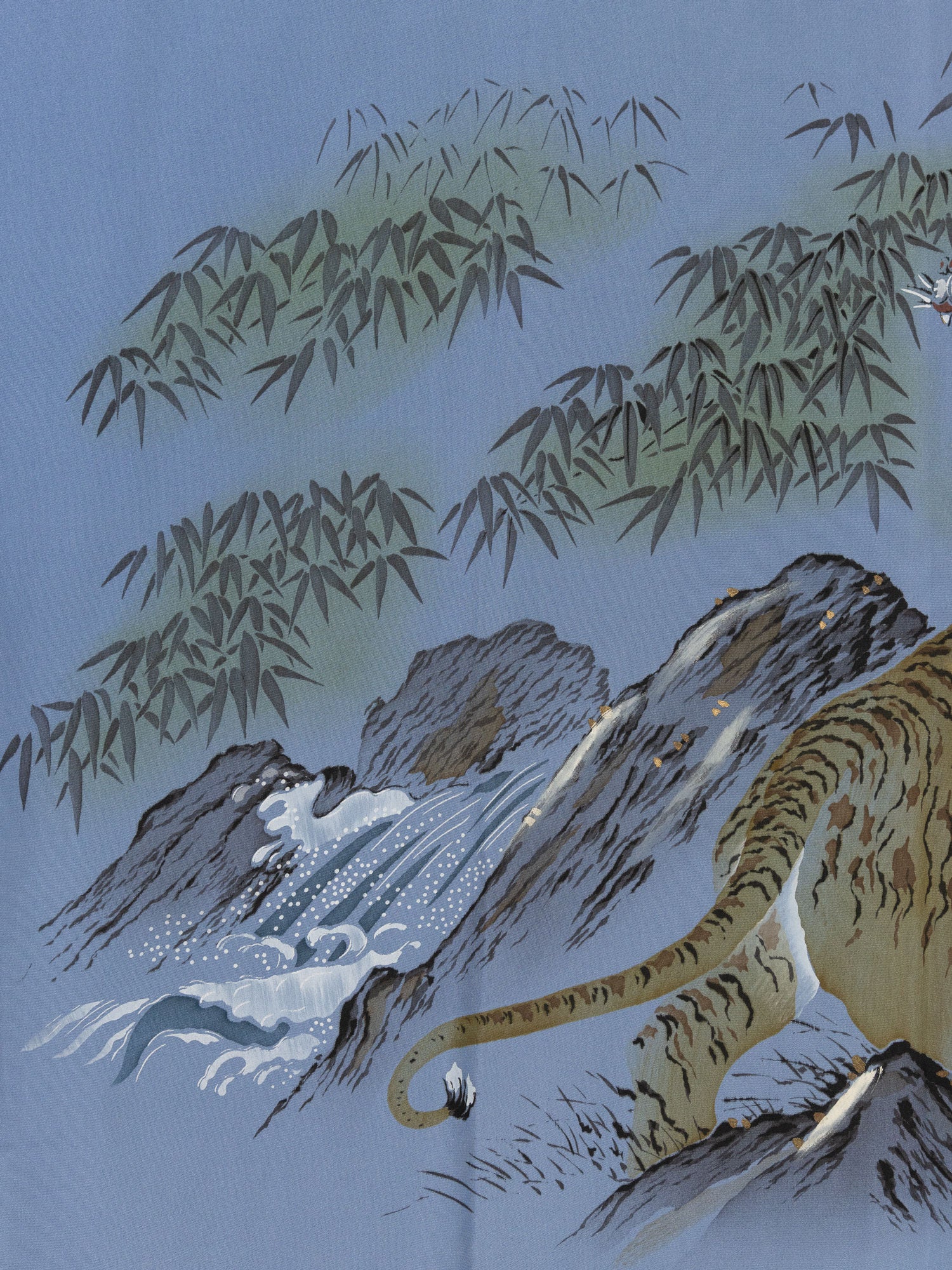 Vintage Tiger Men's Nagajuban Silk Robe - Image 5