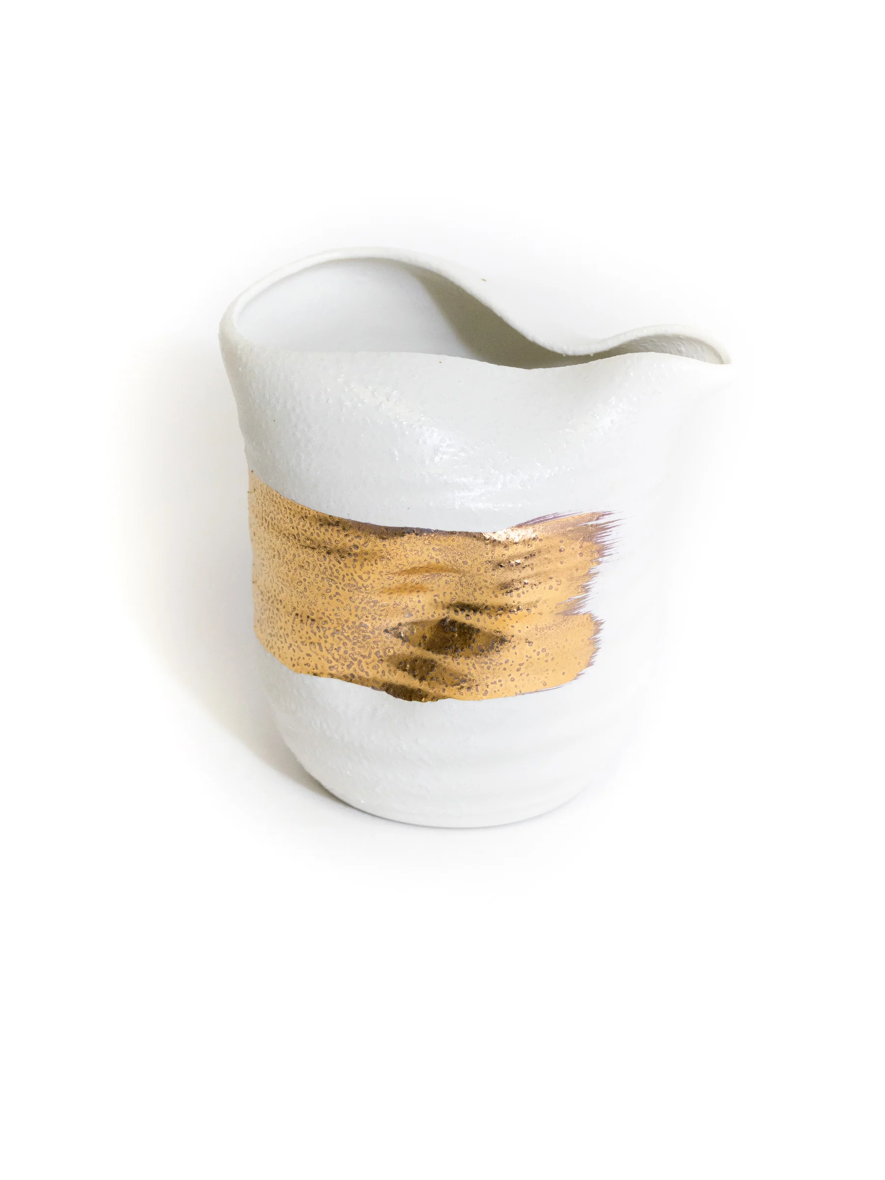 White Kinmaki Mino Ware Japanese Sake Set by Yamai - Image 5