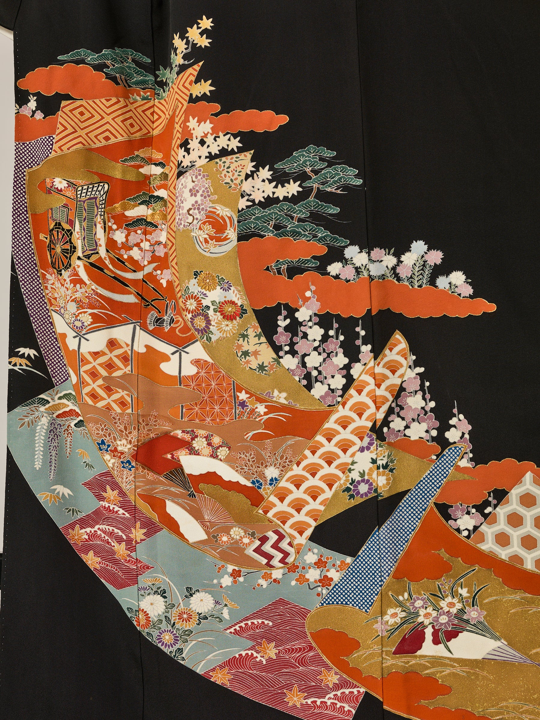 Women's Vintage Koen Silk Japanese Kimono - Image 3