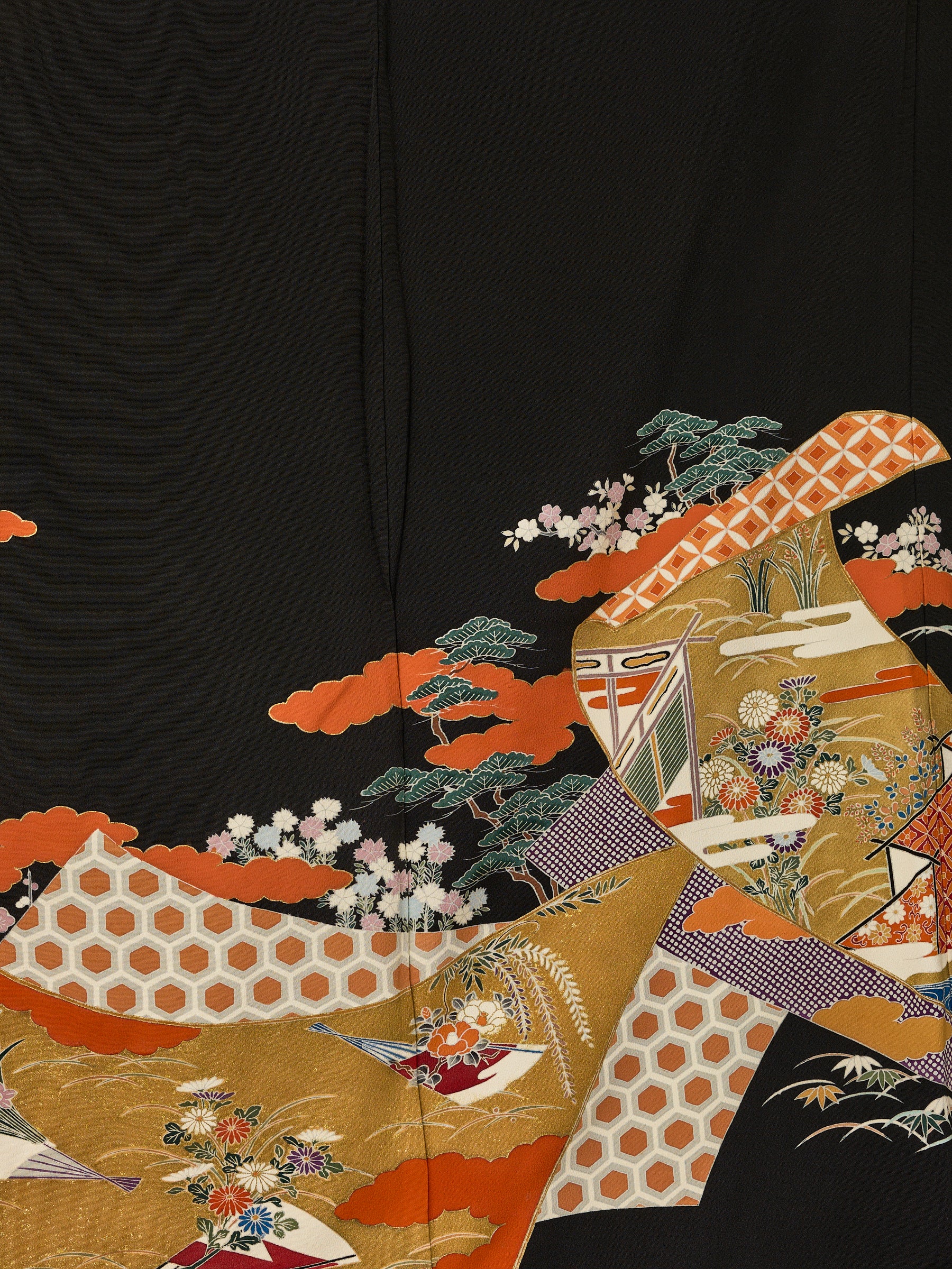 Women's Vintage Koen Silk Japanese Kimono - Image 4