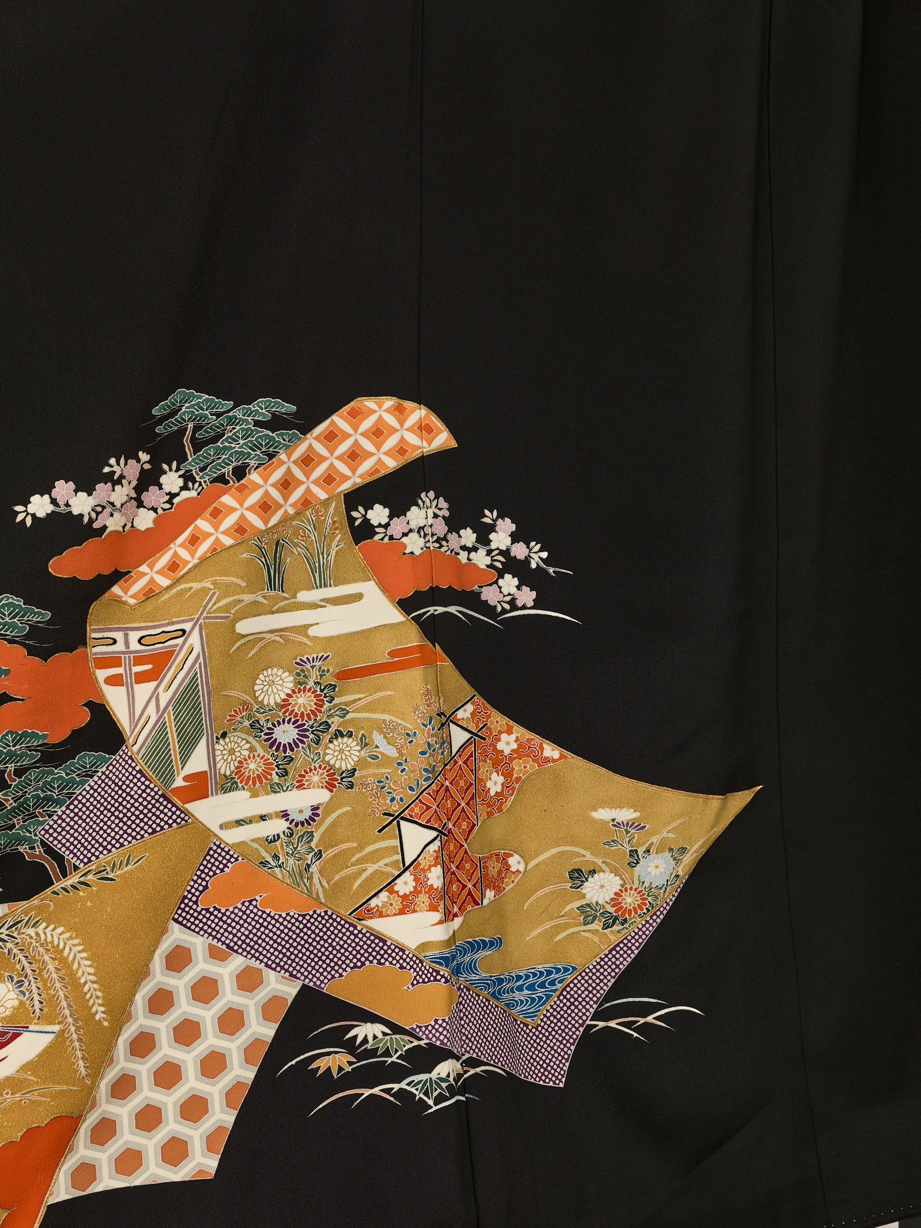 Women's Vintage Koen Silk Japanese Kimono - Image 5