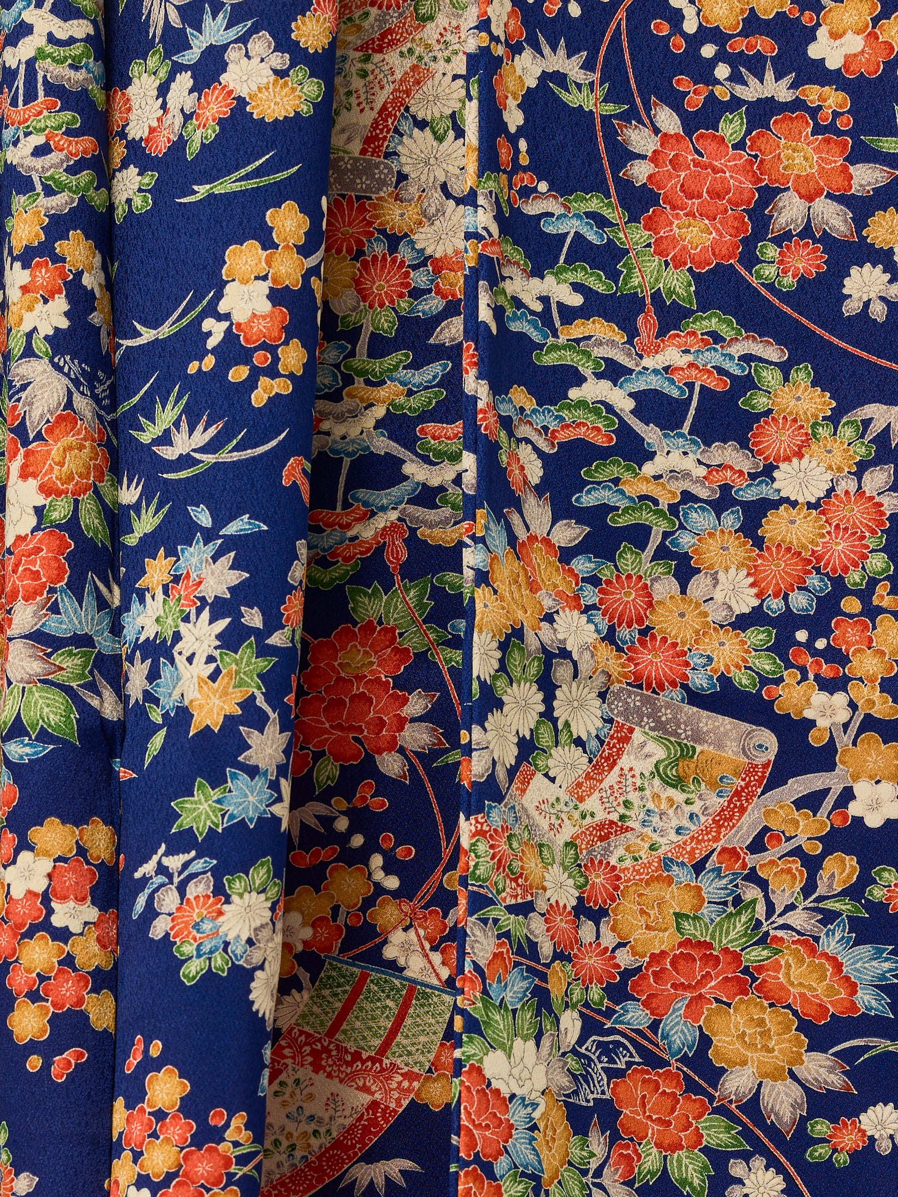Women's Vintage Yugure Silk Japanese Kimono - Image 5