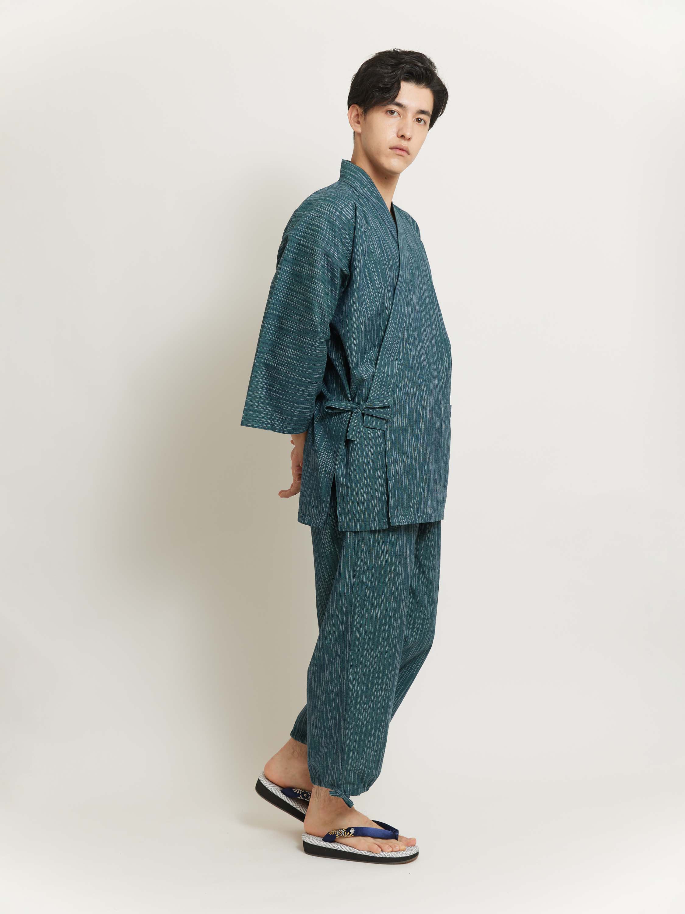 Yanagi Green Samue Jacket and Lounge Pants - Image 3