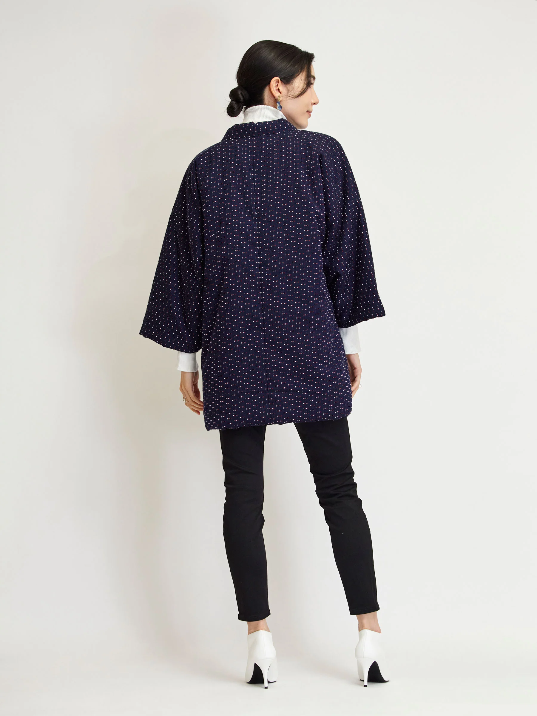 Yukiwa Navy Hanten Padded Jacket - Image 6