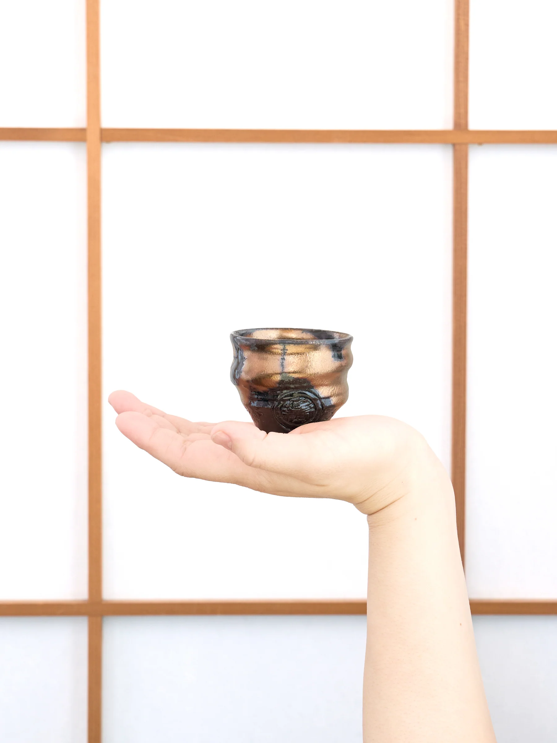 Zen Gold Kyoto Ware Ochoko Sake Cup by Ninshu (2fl.oz/60ml) - Image 7