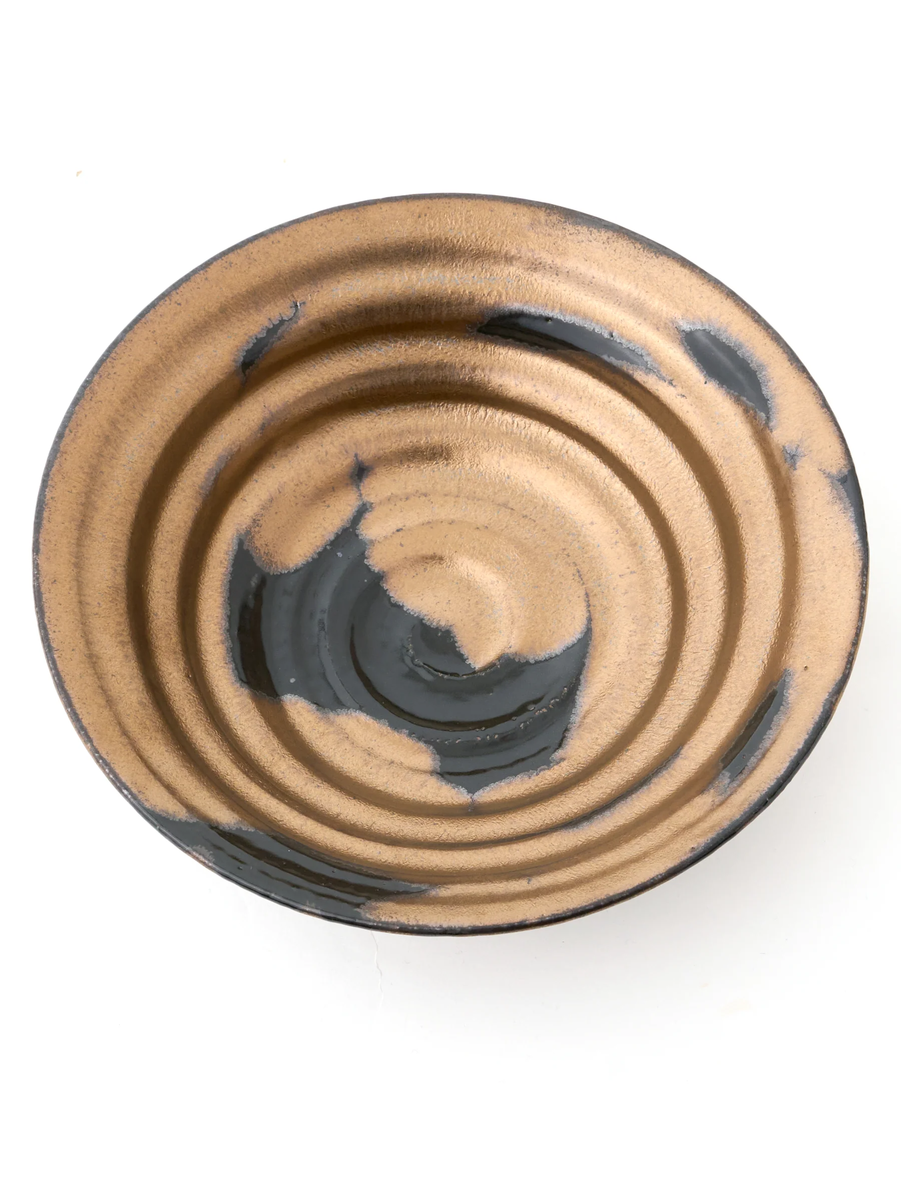 Zen Gold Kyoto Ware Serving Bowl by Ninshu (8"/21cm) - Image 5