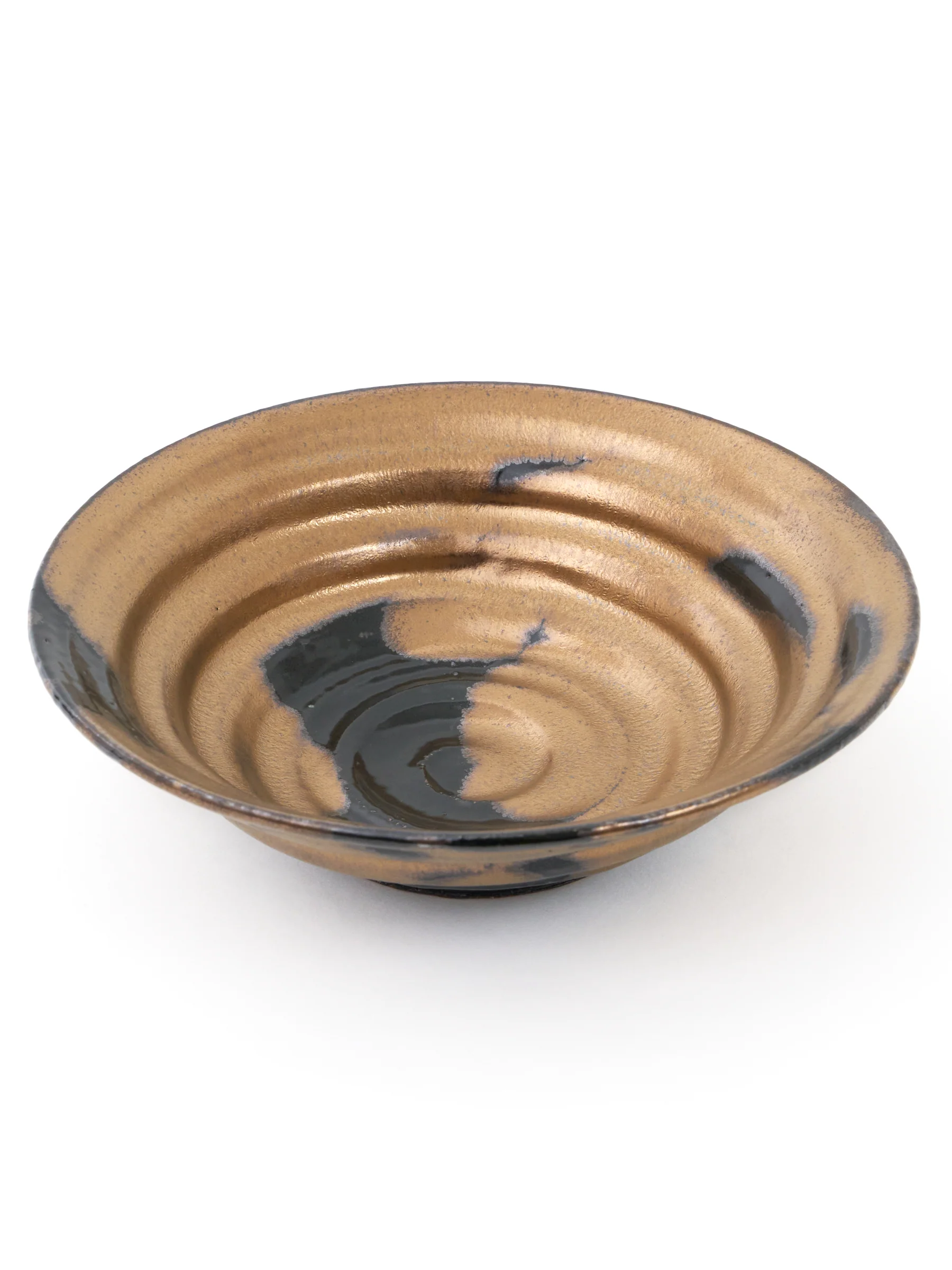 Zen Gold Kyoto Ware Serving Bowl by Ninshu (8"/21cm) - Image 6
