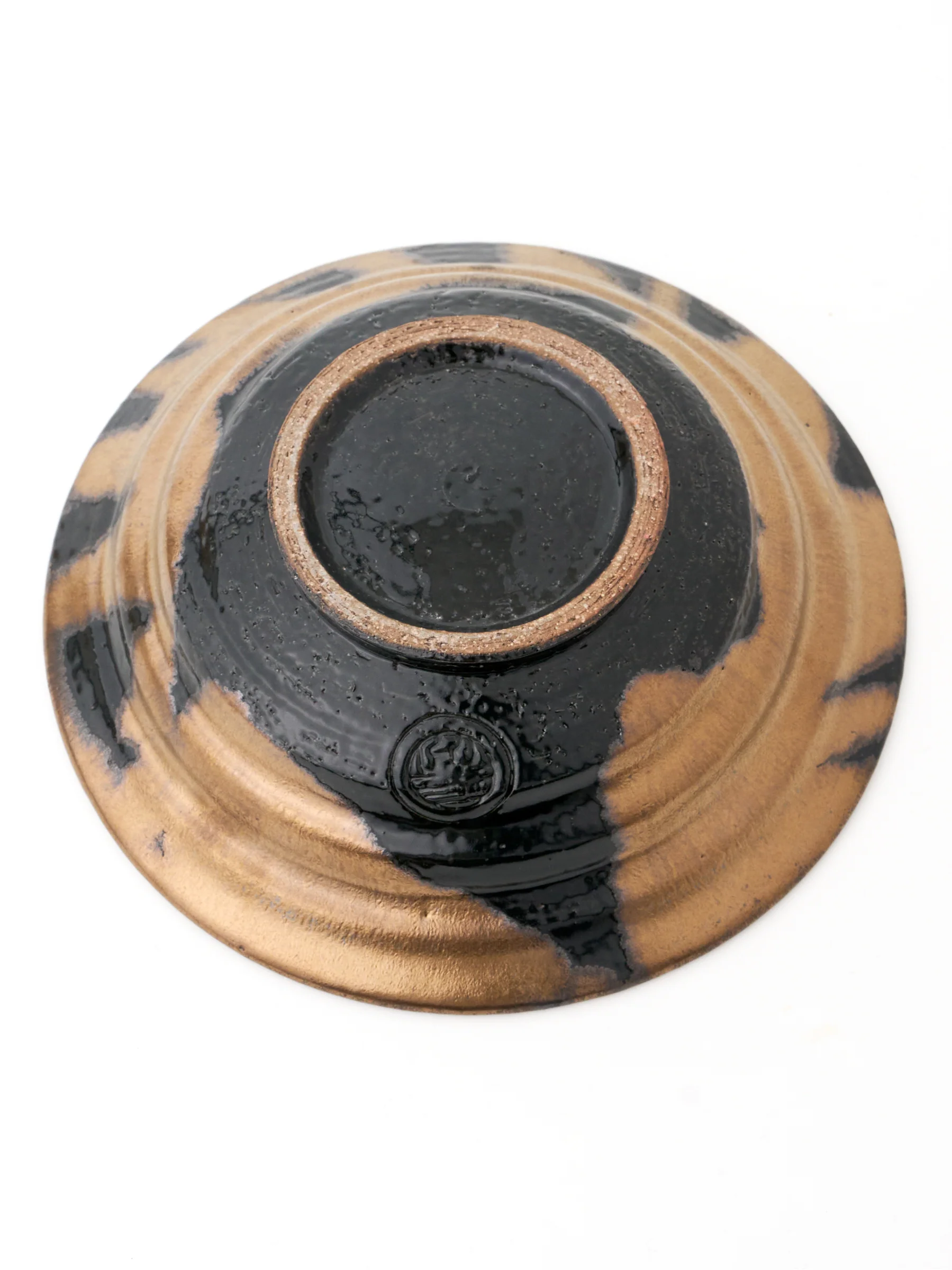 Zen Gold Kyoto Ware Serving Bowl by Ninshu (8"/21cm) - Image 7