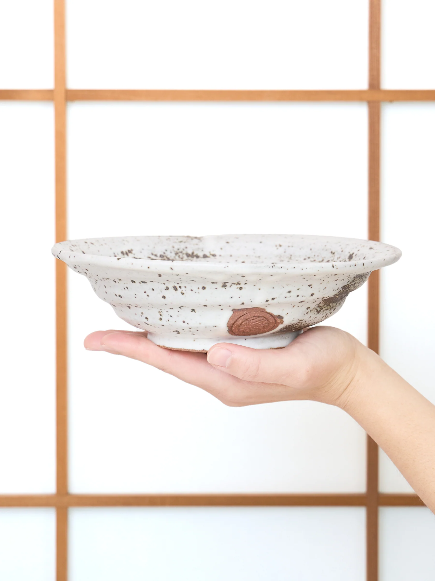 Zui White Kyoto Ware Serving Bowl by Ninshu (8"/21cm) - Image 8